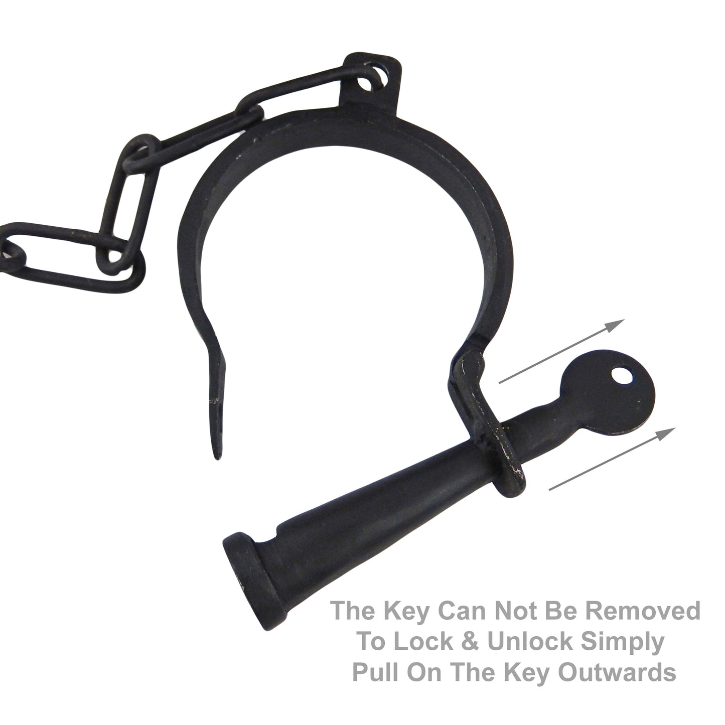 Lockable Ball & Chain Metal Leg Shackle Prison Wedding Gag Gift Light Weight