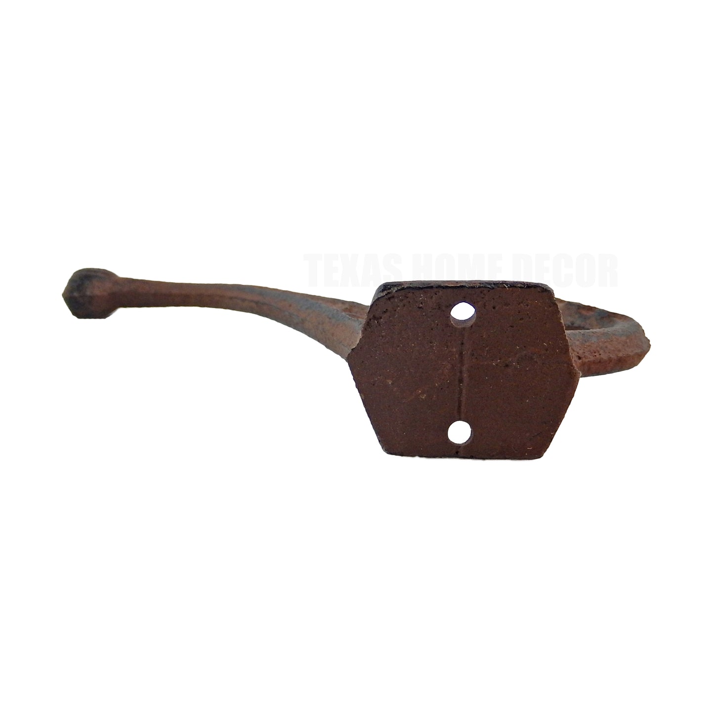 Rustic Cast Iron Vines Double Wall Hooks Towel Hat Coat Purse Hanger (Pack of 4)