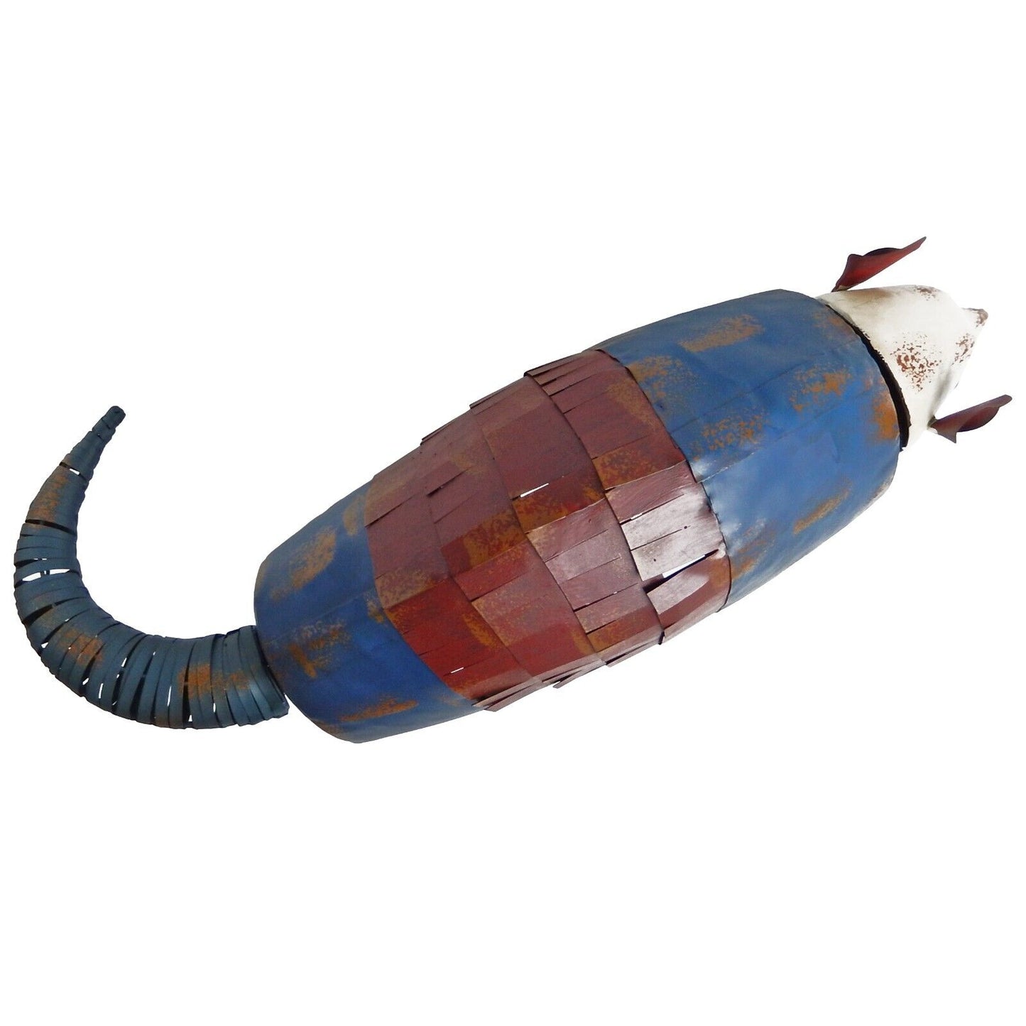 Large Metal Rustic Texas Flag Armadillo Garden Yard Porch Figurine Statue 23 in
