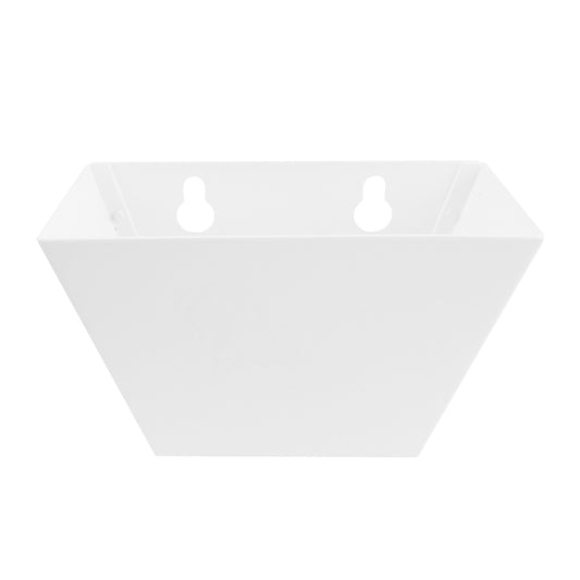 White Metal Bottle Cap Catcher For Wall Mounted Bottle Openers Holds 75 Caps