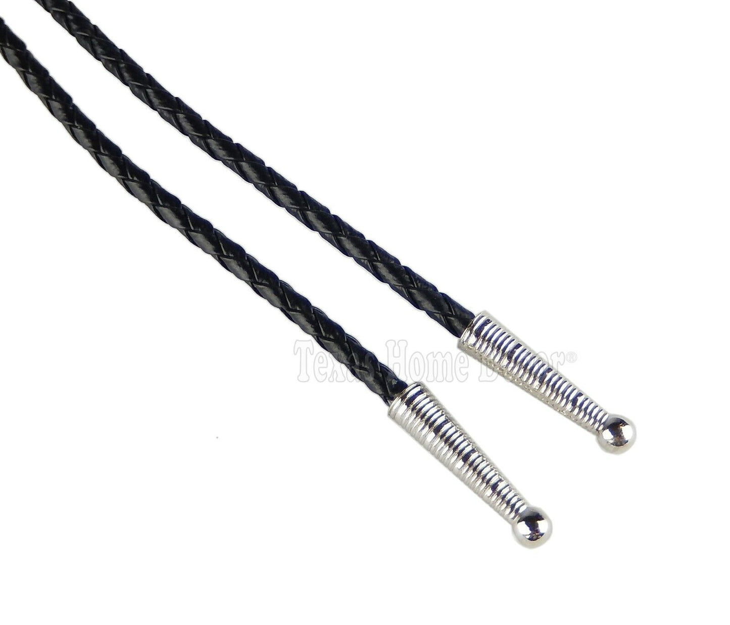 Steer Head Skull Bolo Tie Adjustable 36" Braided Cord USA Made Western Accessory