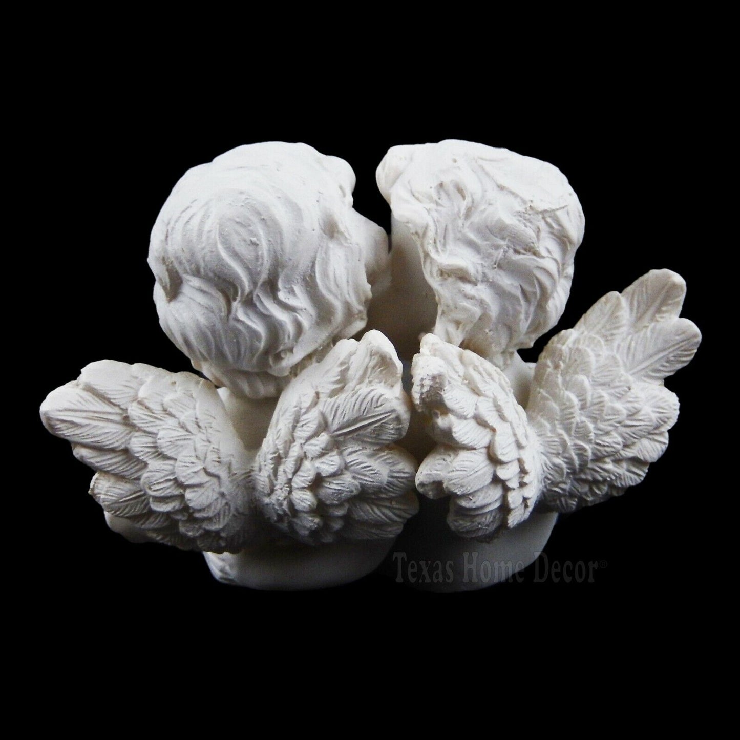 Angels in Love Gift Figurine Kissing Cherubs Heart Ruby Red Jewel Mini Valentine