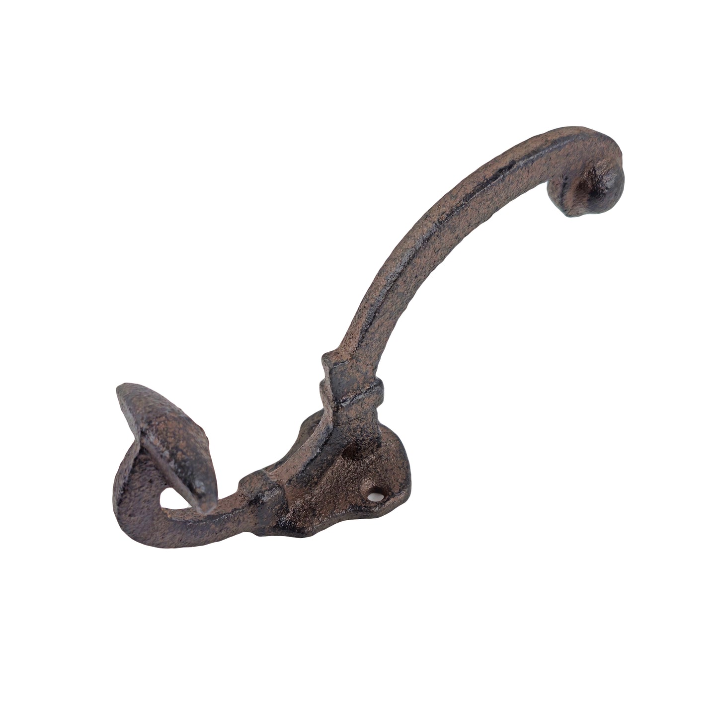 Rustic Double Wall Hook Cast Iron Hat Towel Coat Key Hanger Antique Style