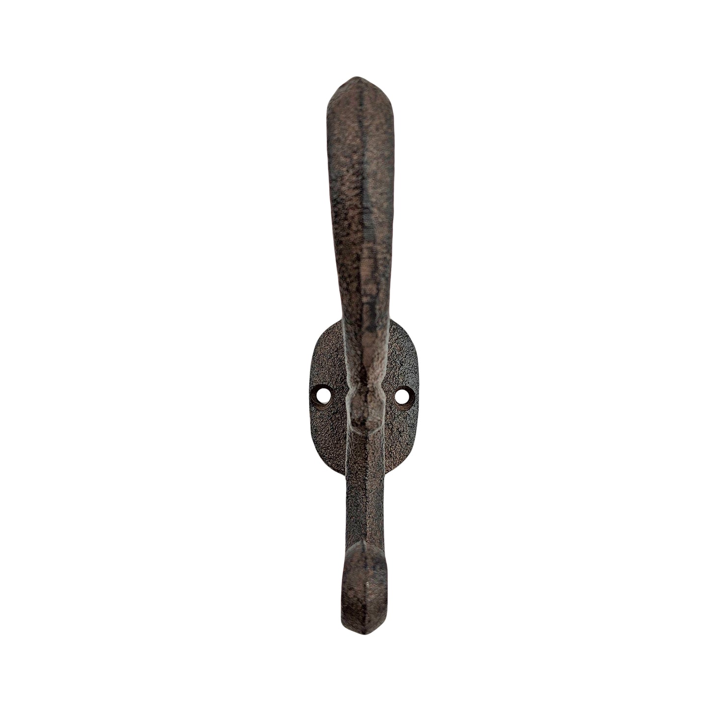 Rustic Cast Iron Vines Double Wall Hook Key Towel Coat Purse Door Hanger Brown