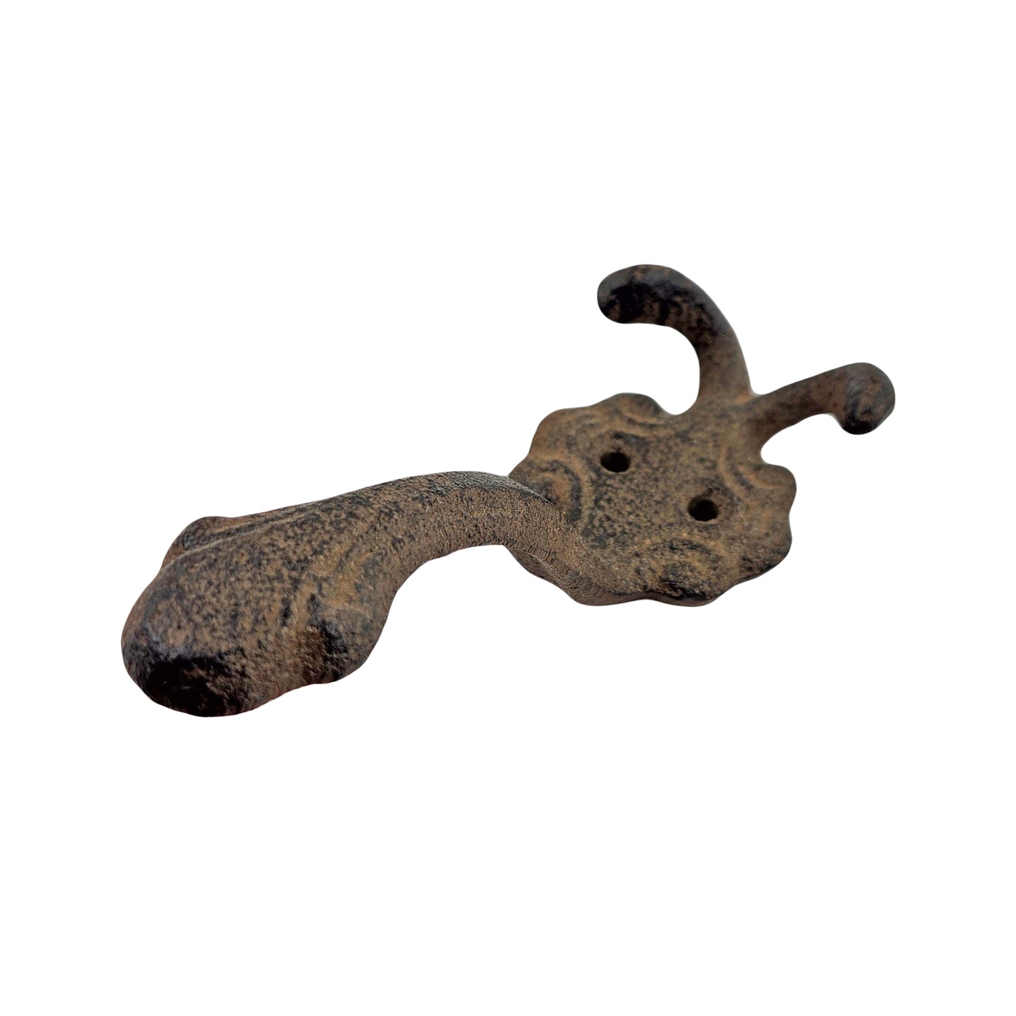 Cast Iron Triple Wall or Door Key Towel Coat Purse Hanger Rustic Antique Style