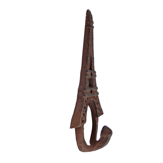 Cast Iron Eiffel Tower Key Hook Towel Coat Hanger Wall Mounted Antique Style