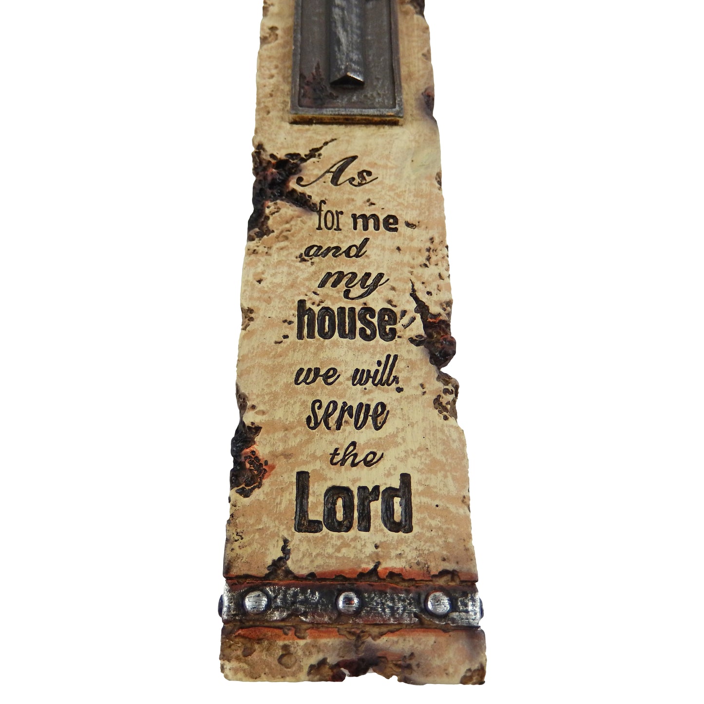 Engraved Stone Look Wall Cross Inspirational Peace Hope Love Lord Grace 15.5 in