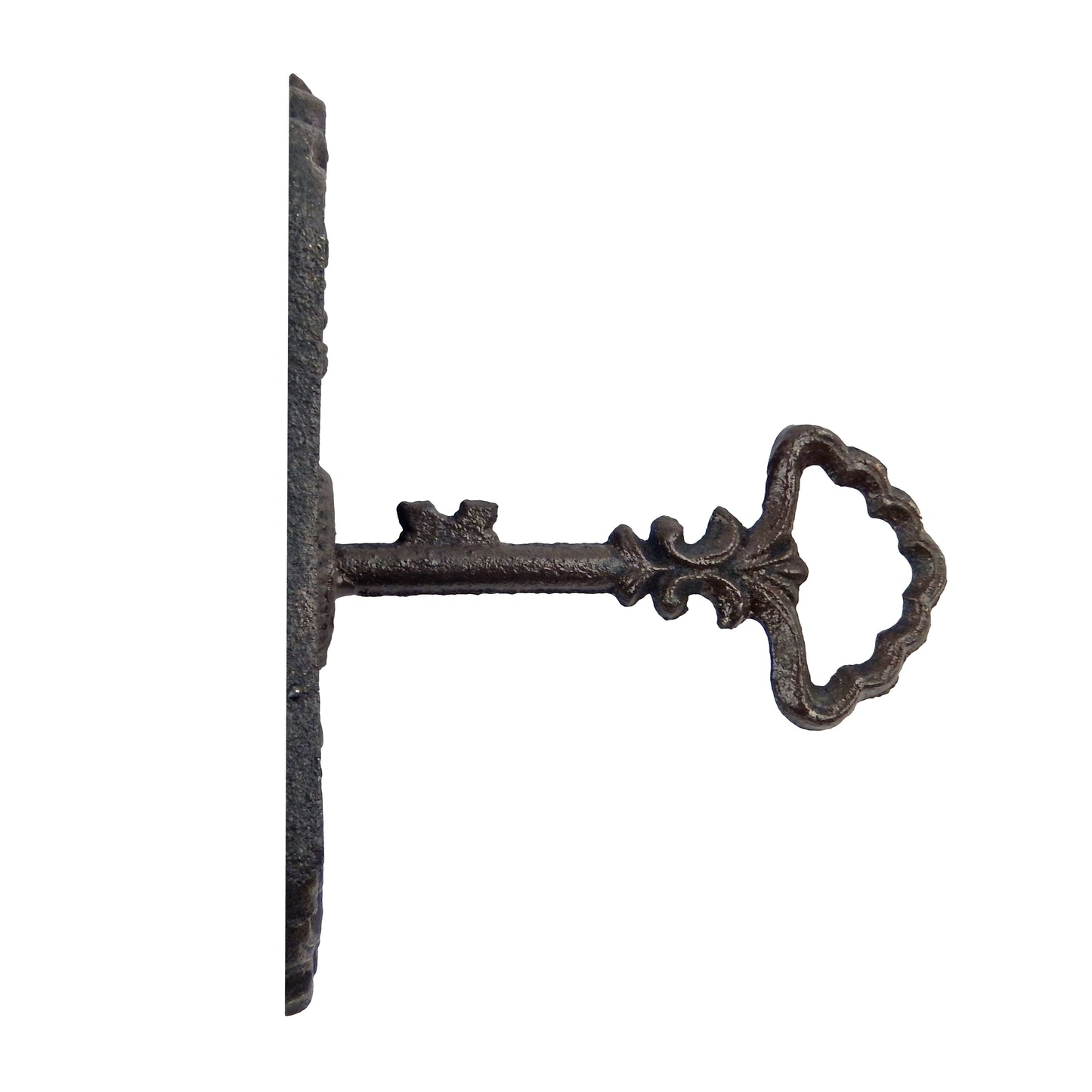Skeleton Key in Lock Hook Coat Holder Hat Coat Hanger Cast Iron Vintage Style