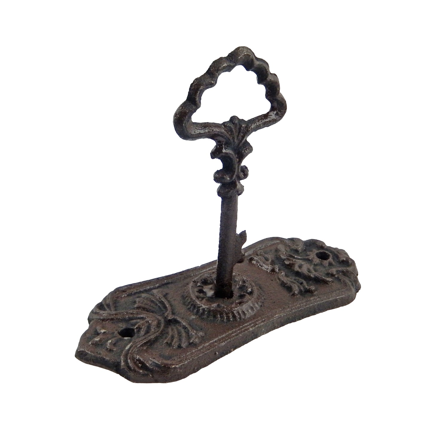 Skeleton Key in Lock Hook Coat Holder Hat Coat Hanger Cast Iron Vintage Style