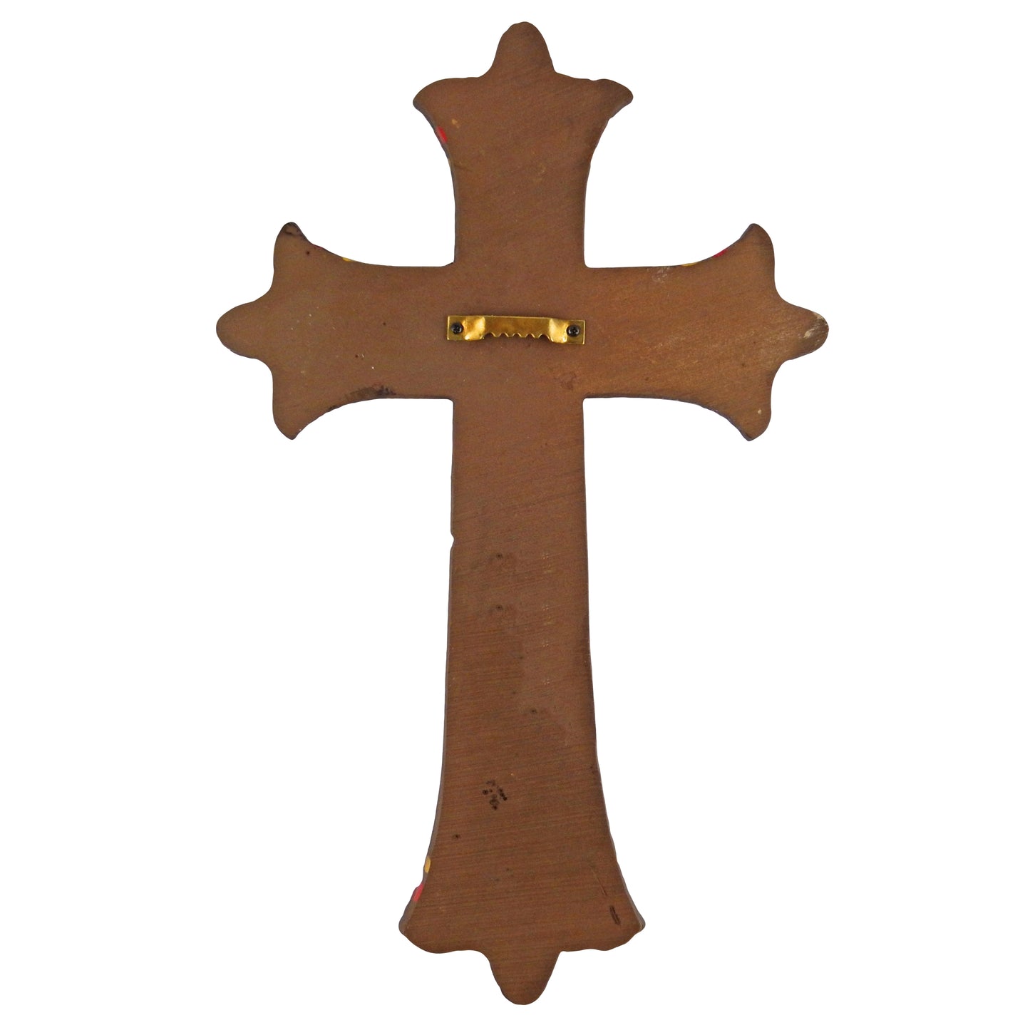 Fireman Religious Wall Cross Firefighter Helmet Fire Hose Rustic Wood Look 12 inch
