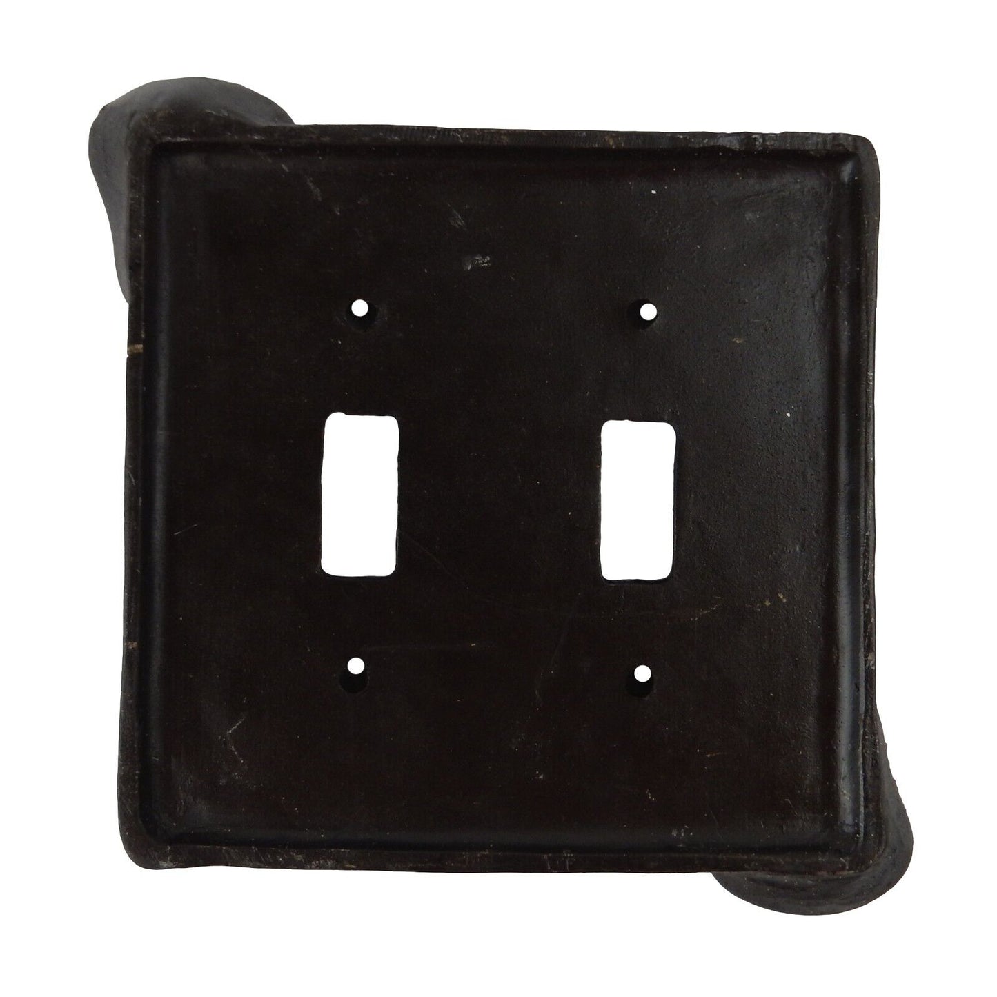 Western Silver Belt Buckle Stars Wall Plate Cover Rustic Double Toggle Switch