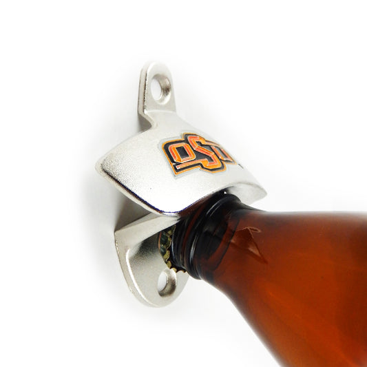 Oklahoma State Cowboys Beer Bottle Opener Wall Mount Zinc Alloy OSU Licensed