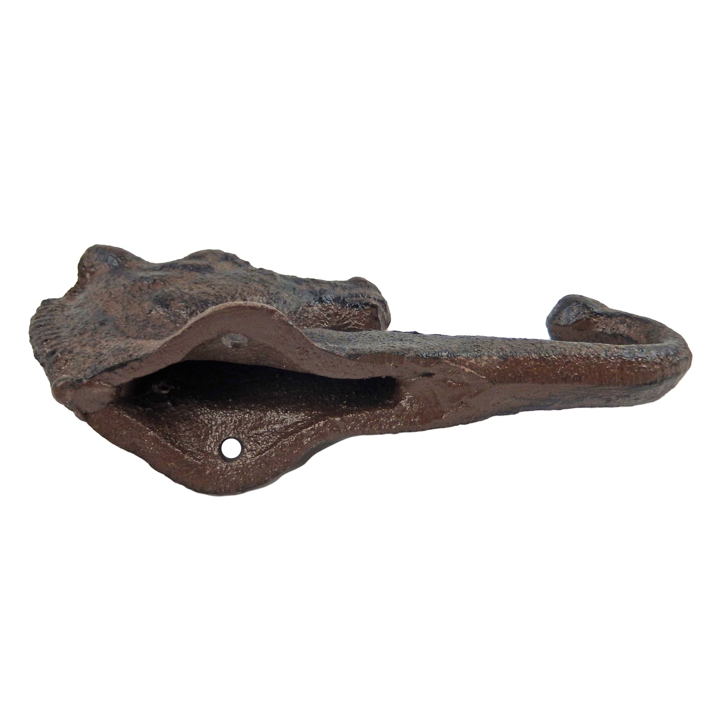 Cast Iron Horse Head Door Western Wall Hook Key Towel Coat Hanger Rustic Brown