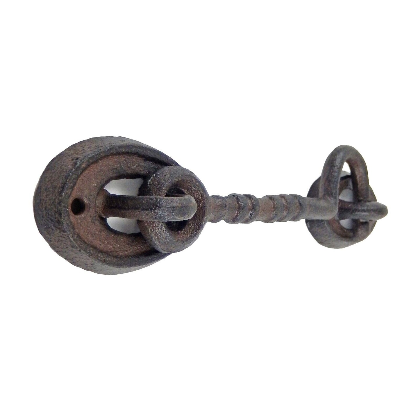 Cast Iron Swivel Hook & Eye Door Latch Hasp Gate Hardware Antique Style 6" Arm