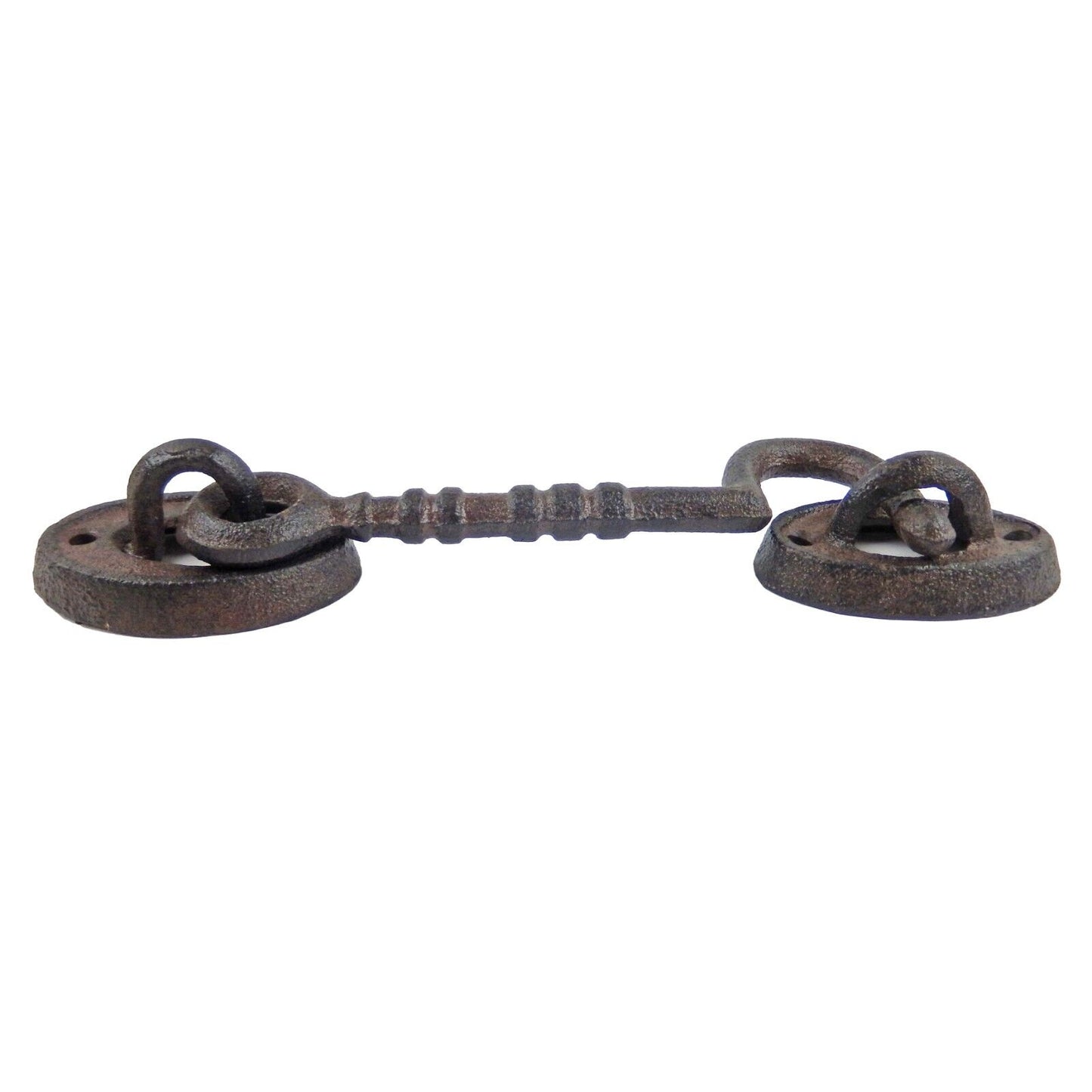 Cast Iron Swivel Hook & Eye Door Latch Hasp Gate Hardware Antique Style 6" Arm