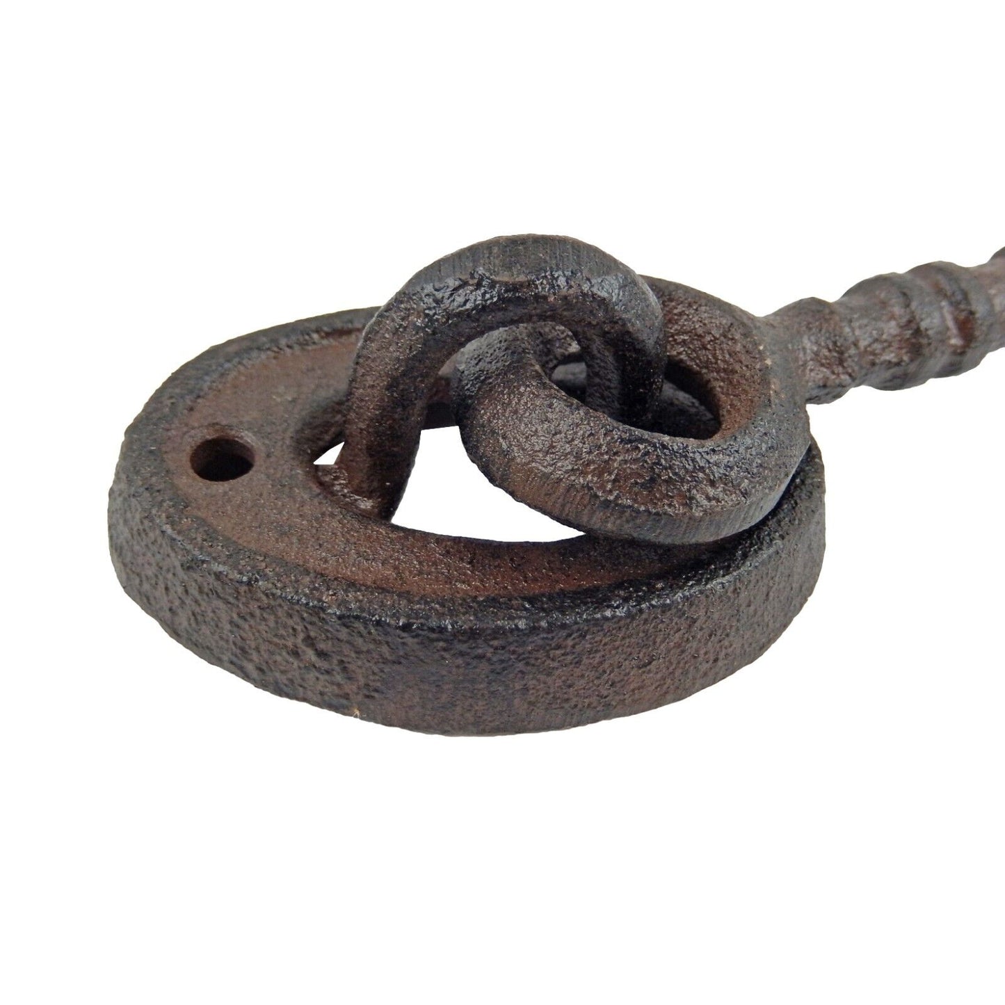 Cast Iron Swivel Hook & Eye Door Latch Hasp Gate Hardware Antique Style 6" Arm