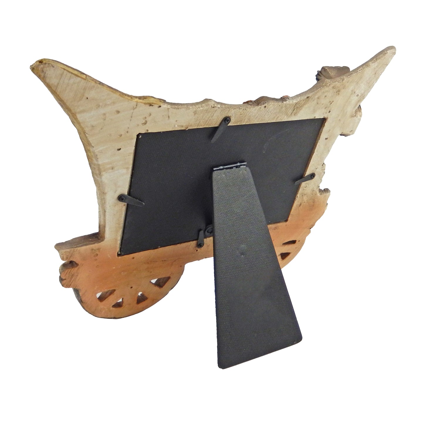 Rustic Western Barrell Wagon Wheel Cross 4 x 6 inch Picture Photo Frame