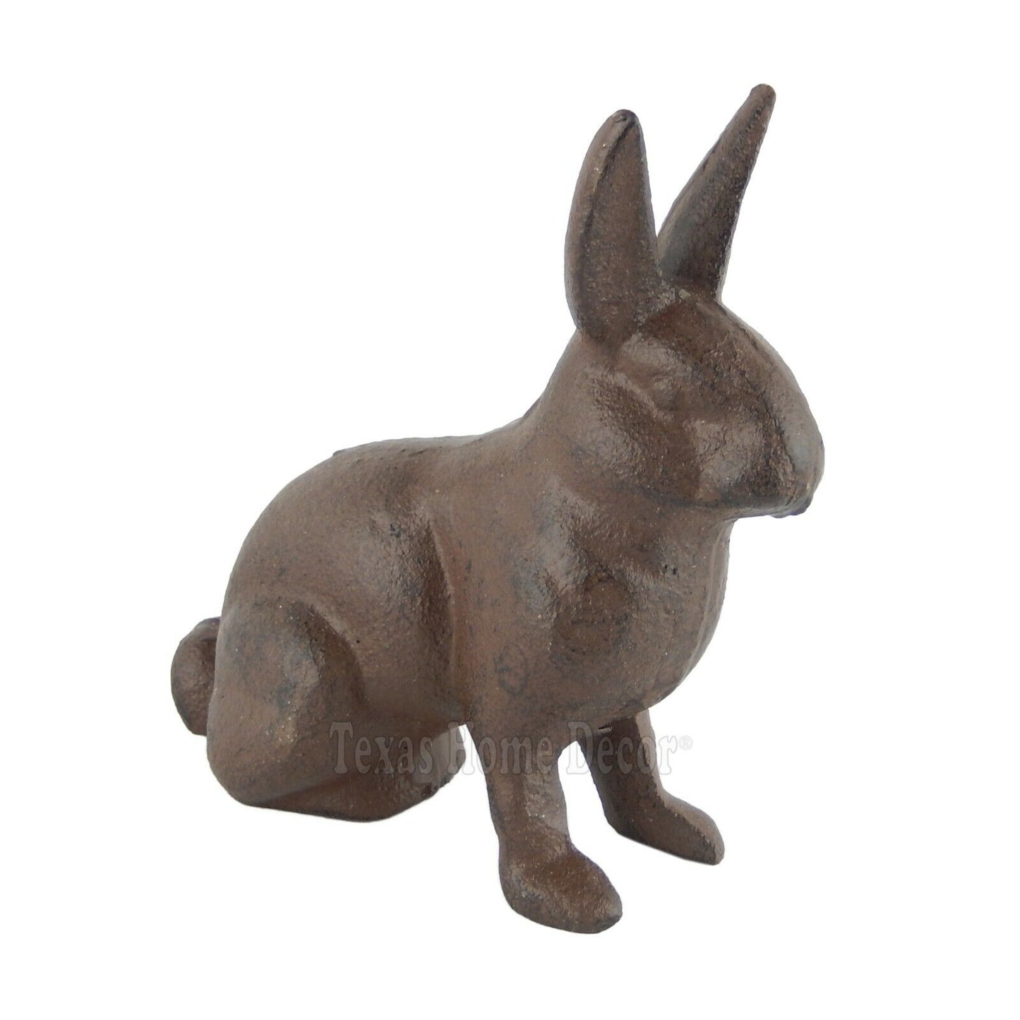 Bunny Rabbit Figurine Statue Cast Iron Rustic Garden Yard Patio Decor 4 1/2 inch