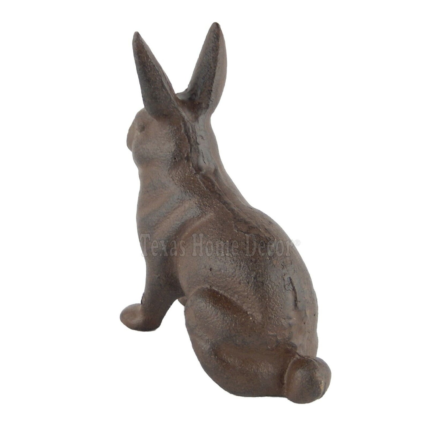 Bunny Rabbit Figurine Statue Cast Iron Rustic Garden Yard Patio Decor 4 1/2 inch