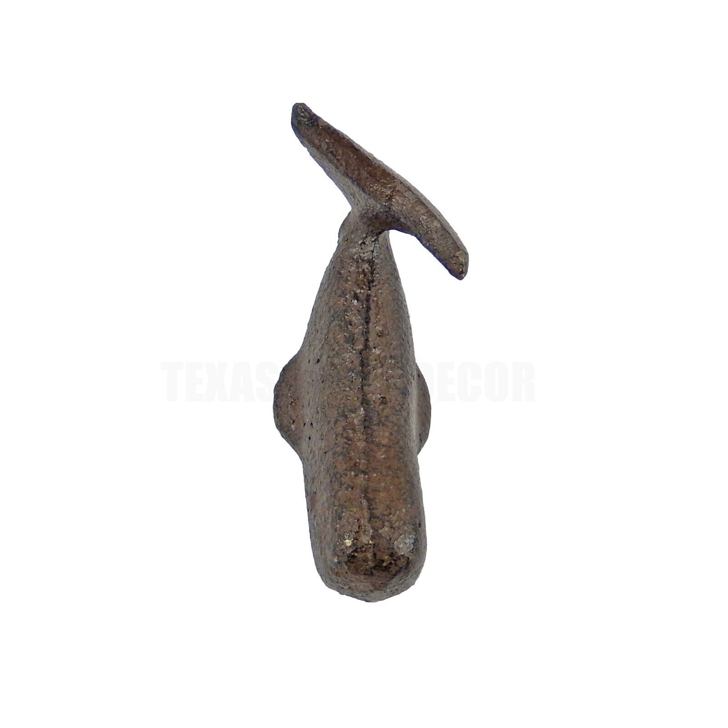 Cast Iron Miniature Sperm Whale Figurine Paperweight Rustic Nautical Beach Decor