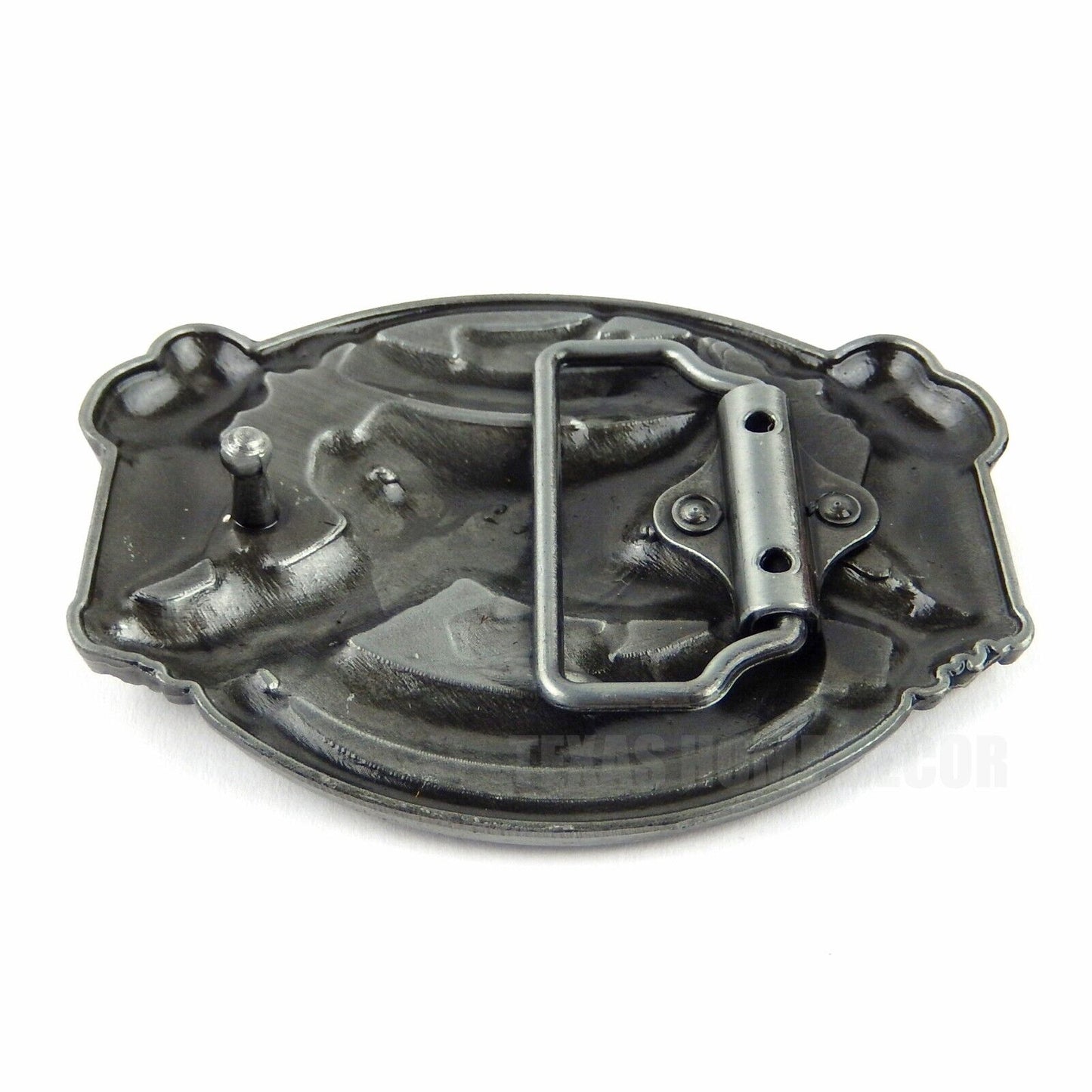 Guns Belt Buckle "If Guns Are Outlawed Only Outlaws Will Have Guns" Eagle Silver