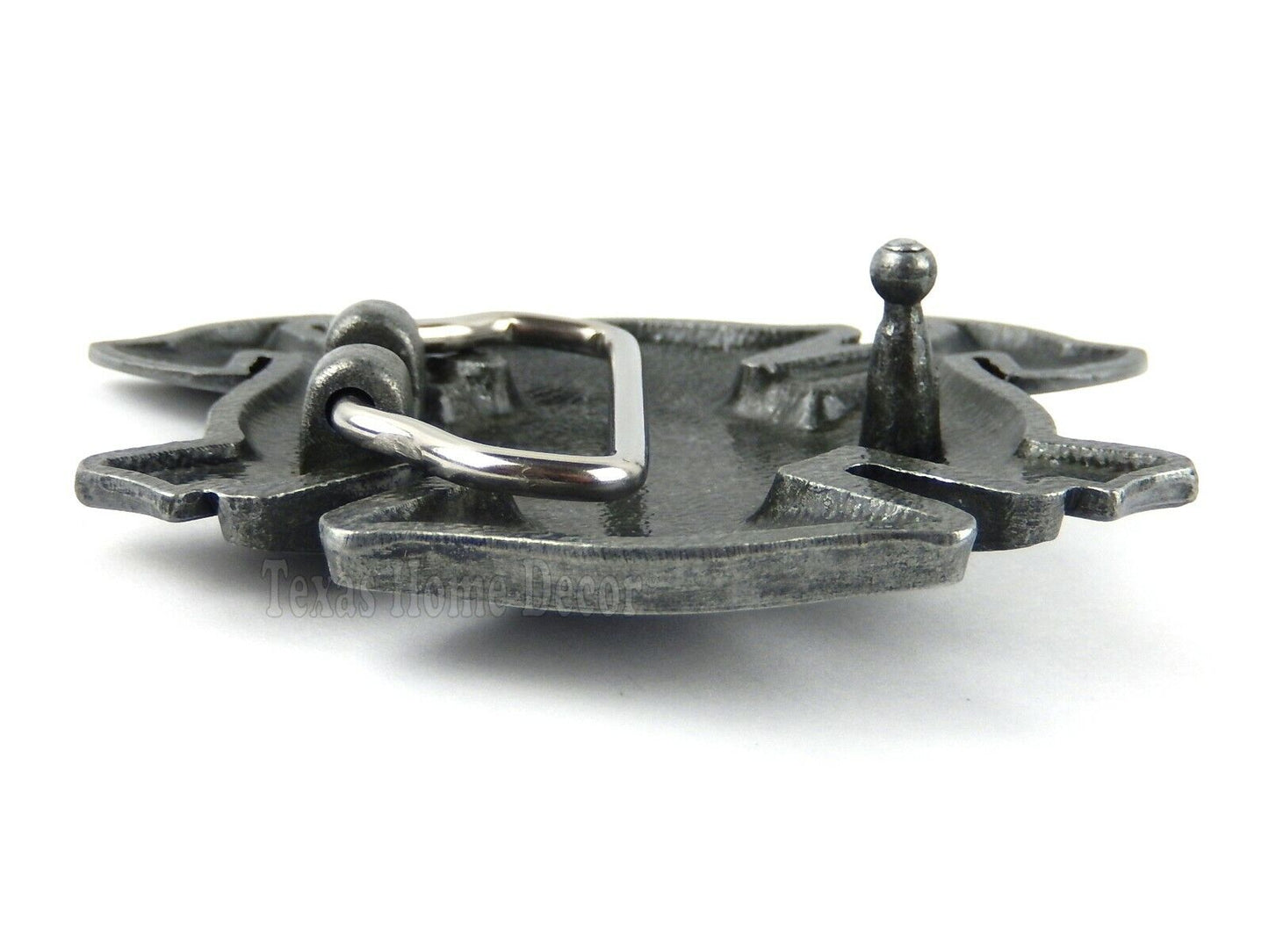 Firefighter Men's Belt Buckle Antique Silver Tone Fits 1.5" Belts Maltese Cross