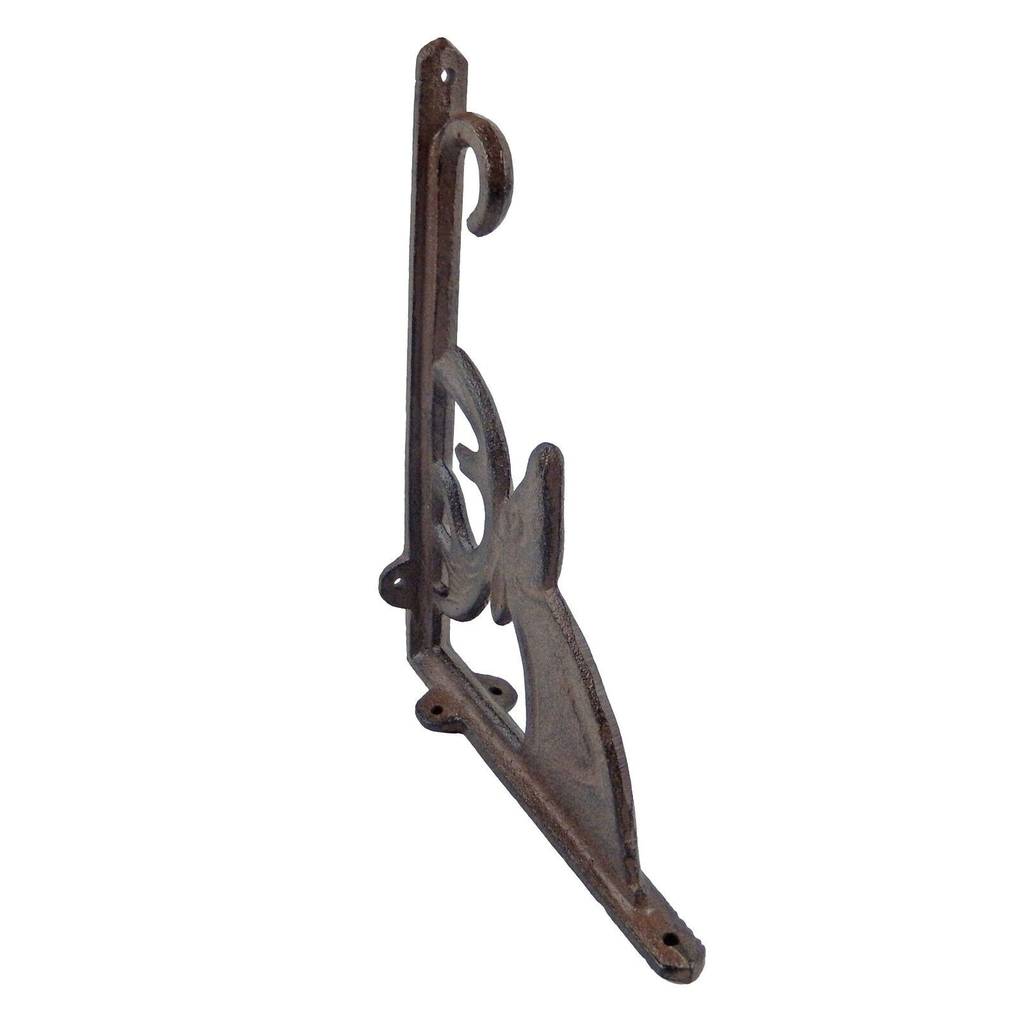 2 Cast Iron Deer Shelf Bracket Hook Corner Accent Brace Rustic 8.75 in x 6.5 in