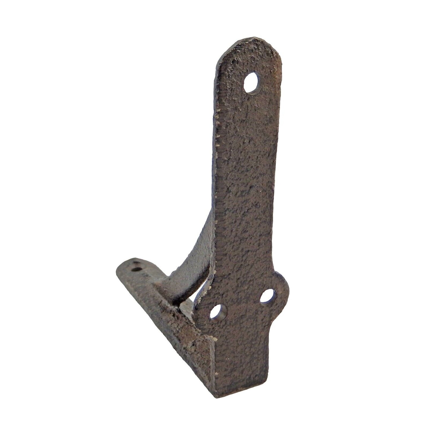 2 Small Simple Cast Iron Shelf Brackets Rustic Antique Style Corner Braces 3.75"
