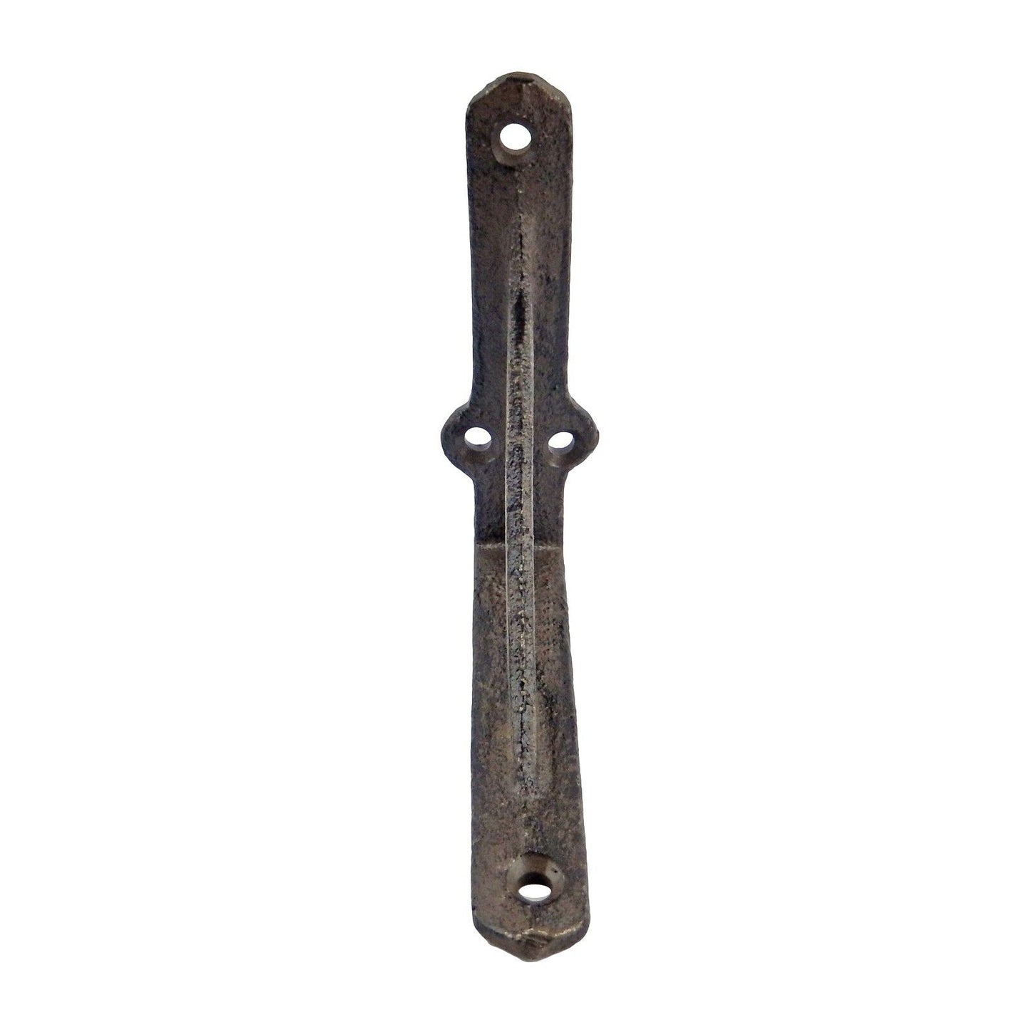 2 Small Simple Cast Iron Shelf Brackets Rustic Antique Style Corner Braces 3.75"