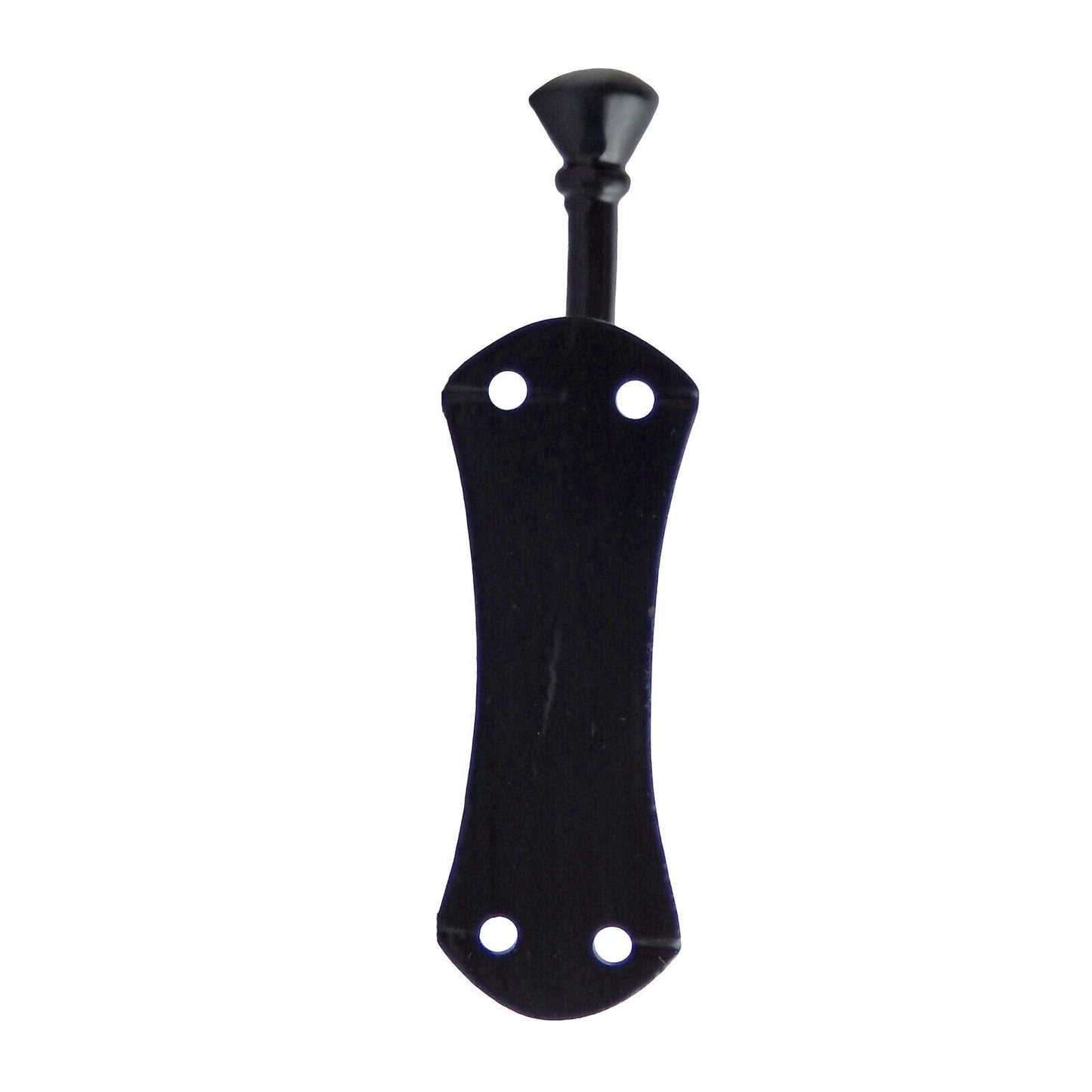 Cast Iron Fancy Curved Double Wall Hook Behind Door Key Towel Coat Hanger Black