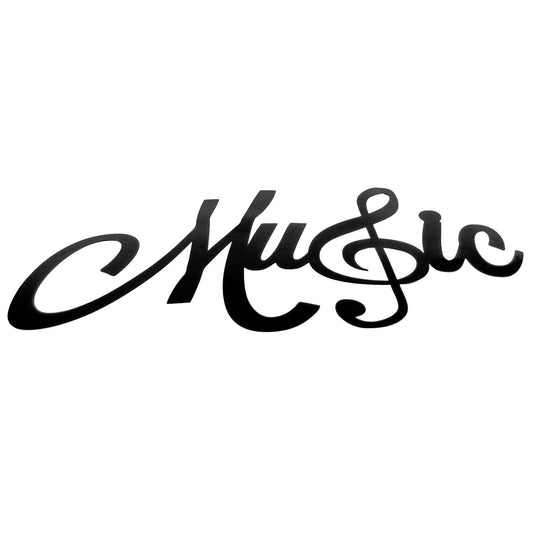 Black Metal Music Treble Clef Wall Decor Studio Movie Theatre Classroom Accent
