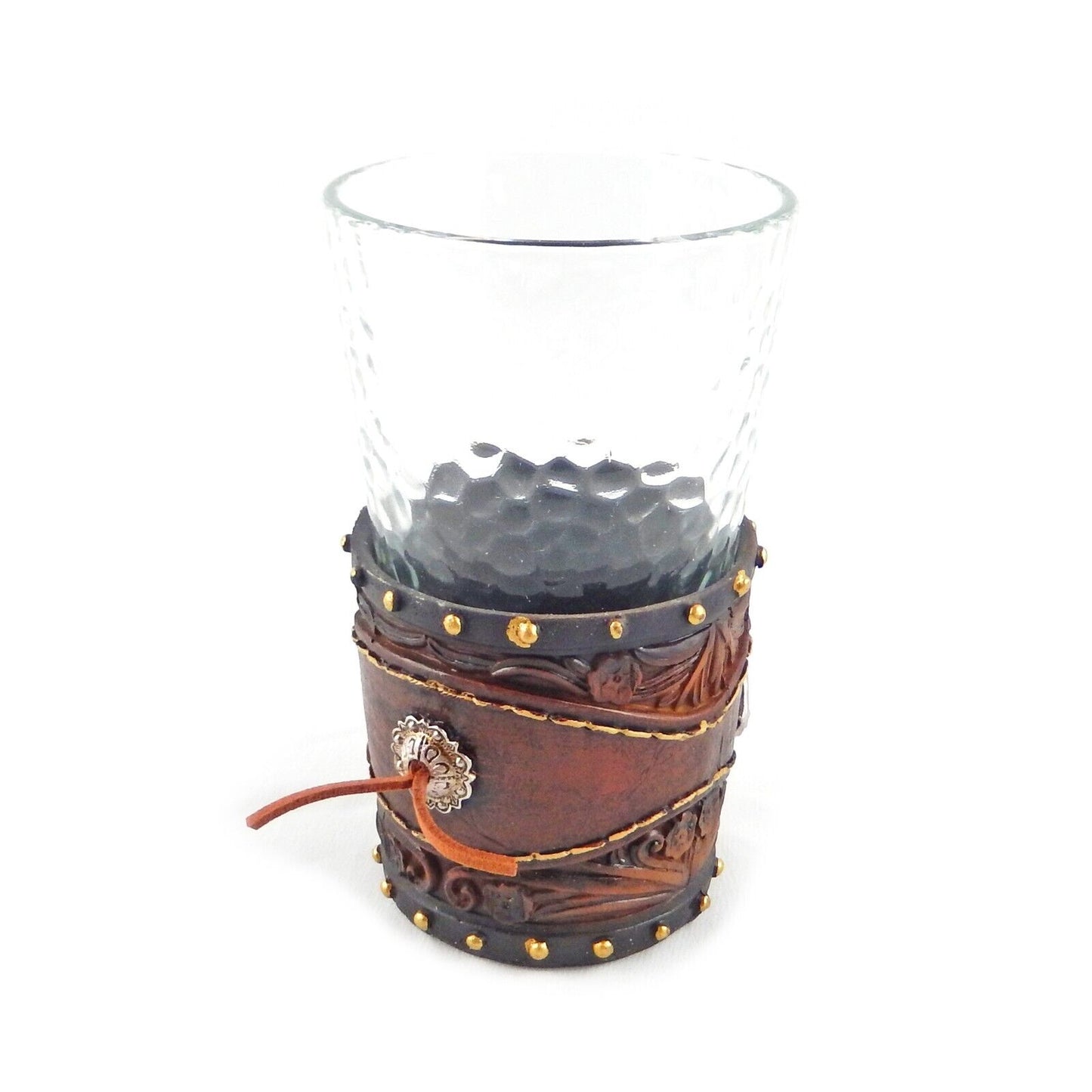 Horses Floral Concho Bathroom Accessory Set 5 Pieces Rustic Western Decor Brown