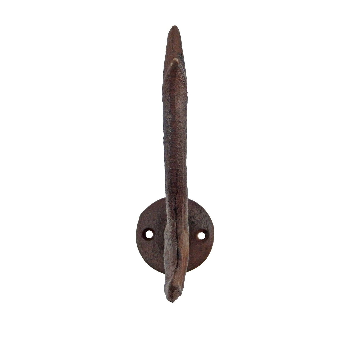 Rustic Cast Iron Antler Buck Hat Wall Hook Coat Towel Purse Hanger Cabin Decor