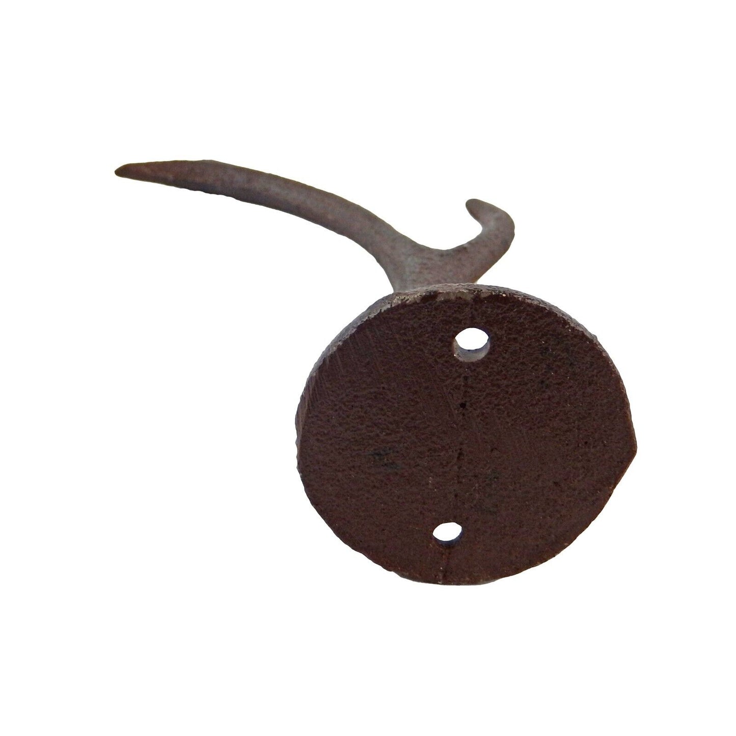 Rustic Cast Iron Antler Buck Hat Wall Hook Coat Towel Purse Hanger Cabin Decor