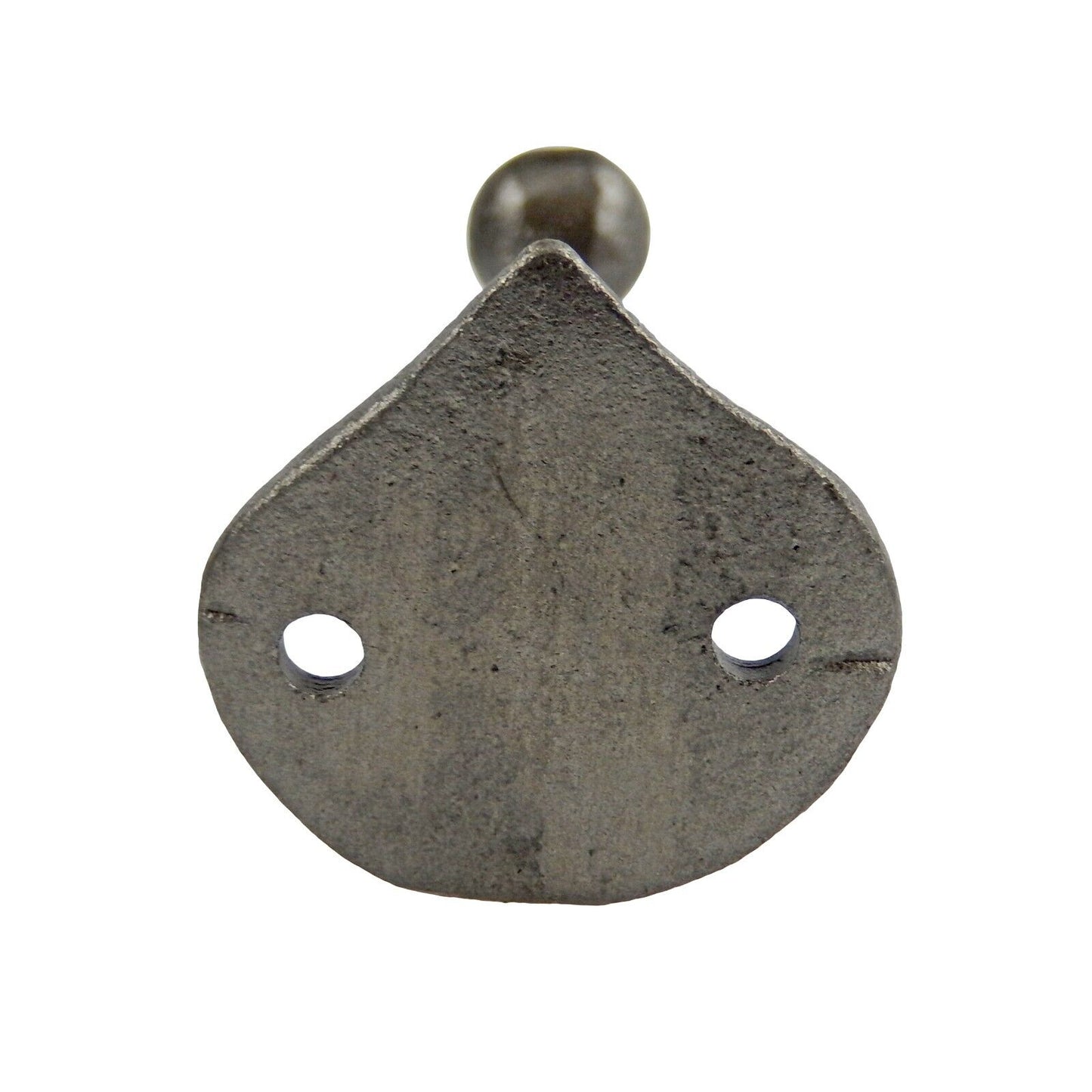 Glazed Cast Iron Teardrop Wall Hook Door Robe Coat Towel Clothes Hanger Gray