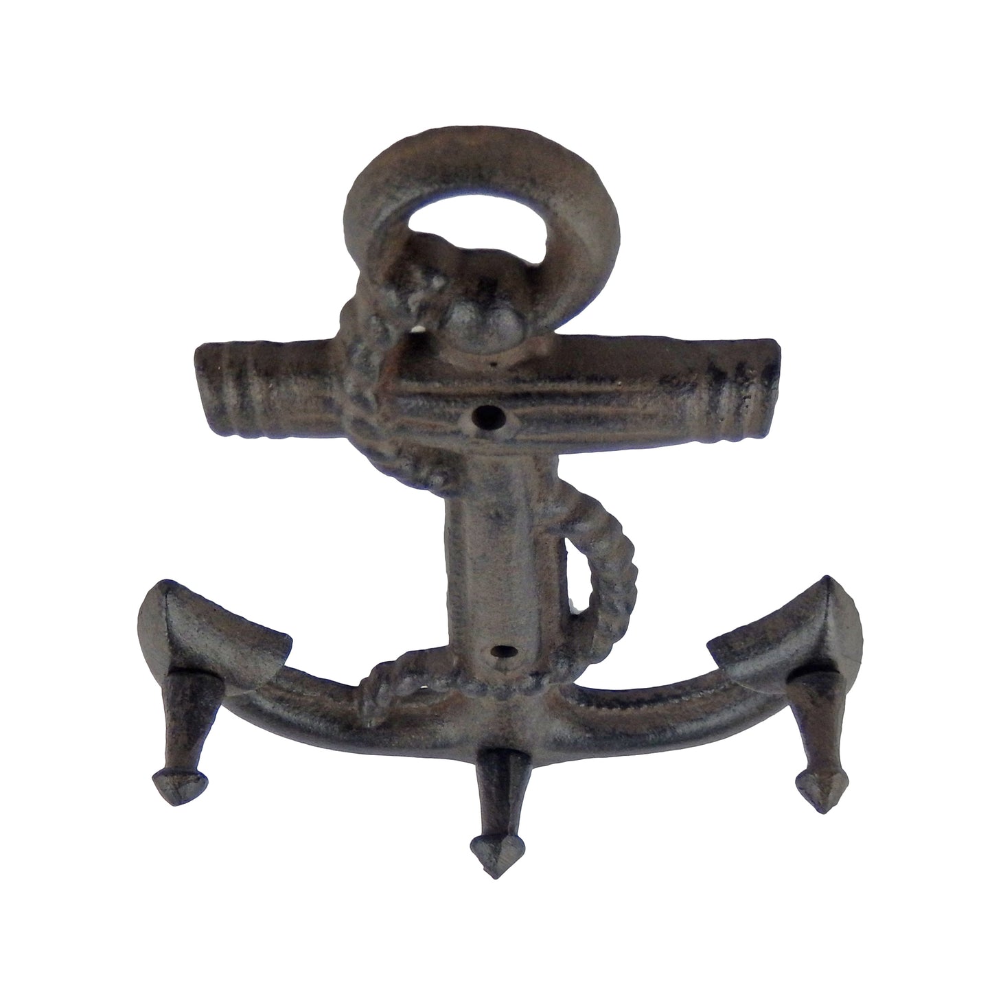 Cast Iron Navy Anchor Wall Hook Rack Key Towel Coat Leash Hanger Antique Brown