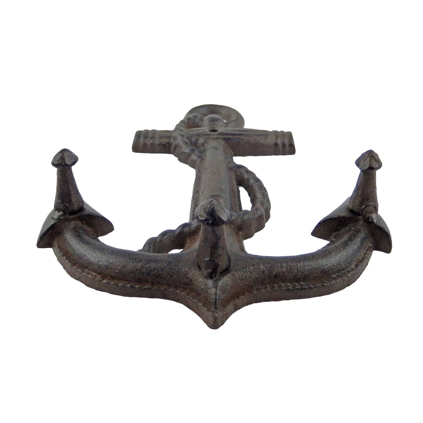 Cast Iron Navy Anchor Wall Hook Rack Key Towel Coat Leash Hanger Antique Brown
