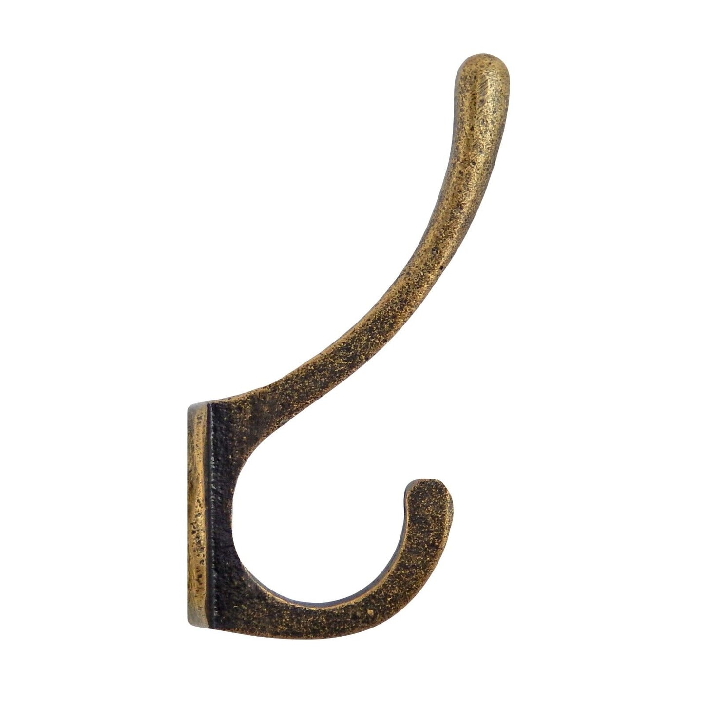 Metal Double Wall Hook Door Towel Robe Coat Hanger Antique Bronze 3 inch Tall