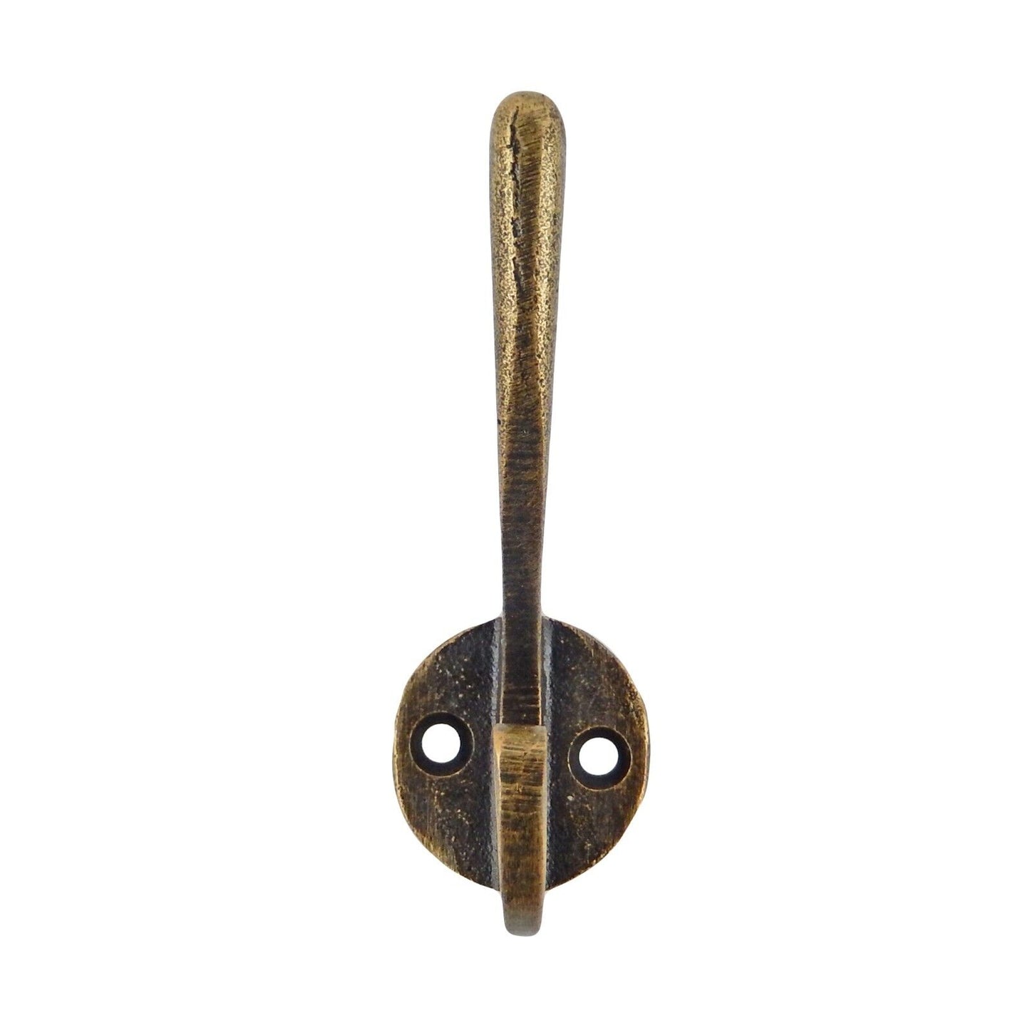 Metal Double Wall Hook Door Towel Robe Coat Hanger Antique Bronze 3 inch Tall