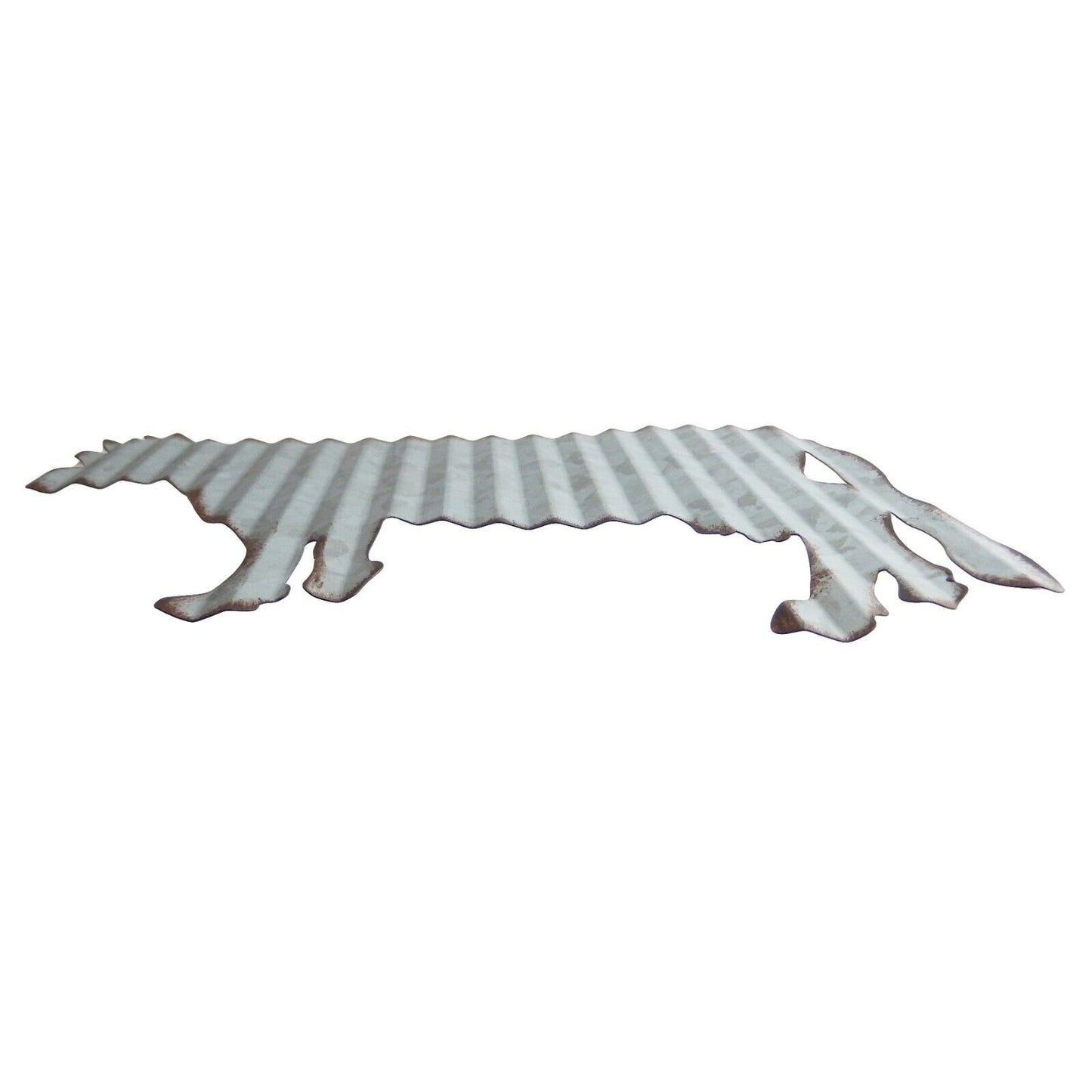 Corrugated Metal Cow Silhouette Wall Decor Lightweight Farmhouse Sign 10.5 inch