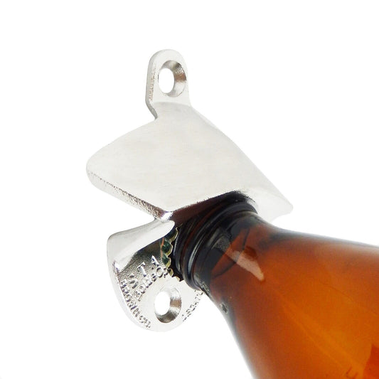 Starr X Plain Solid Stainless Steel Beer Soda Bar Bottle Opener Wall Mounted