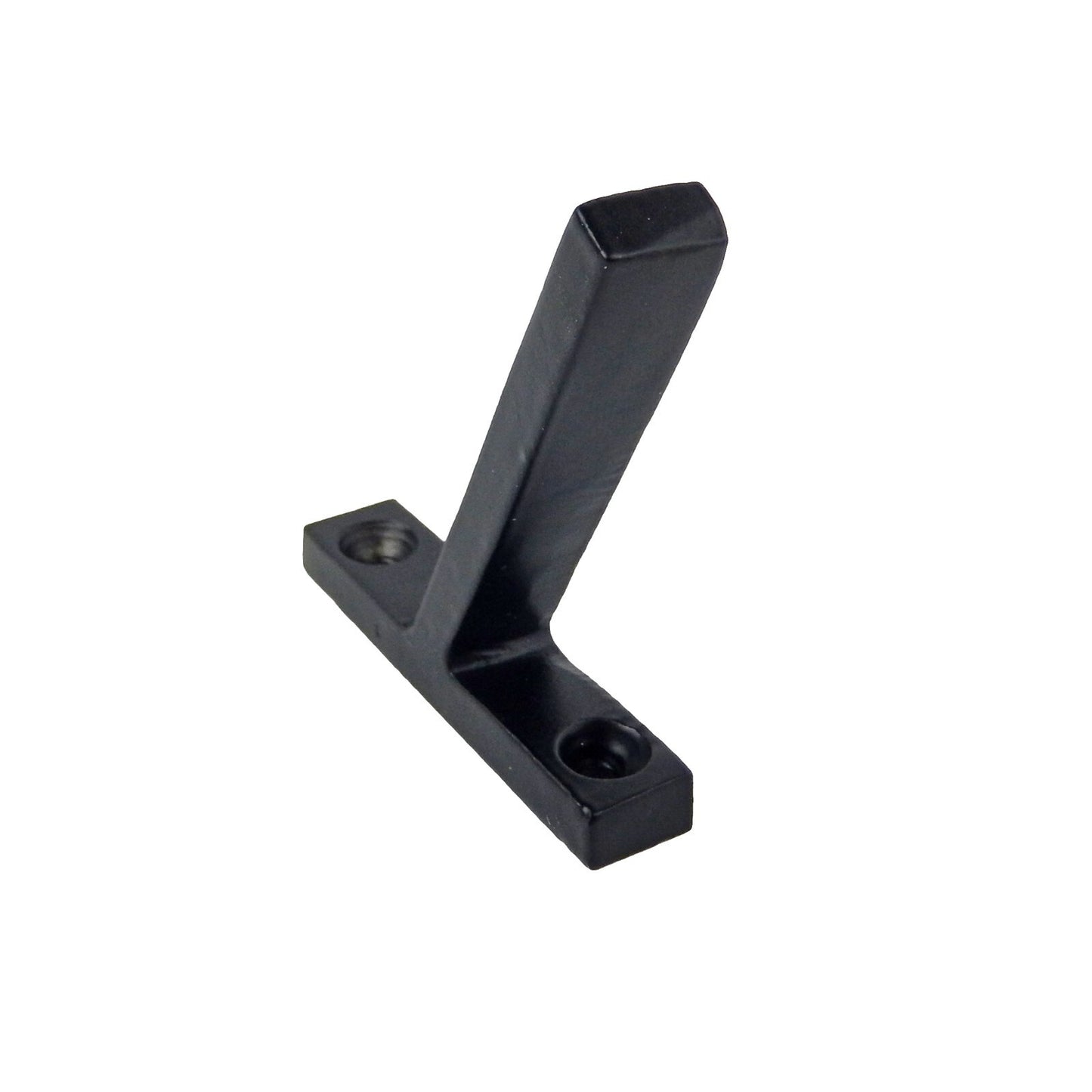 Tiny Black Metal Modern L Shaped Wall Hook Coat Towel Door Clothes Hanger 2 in
