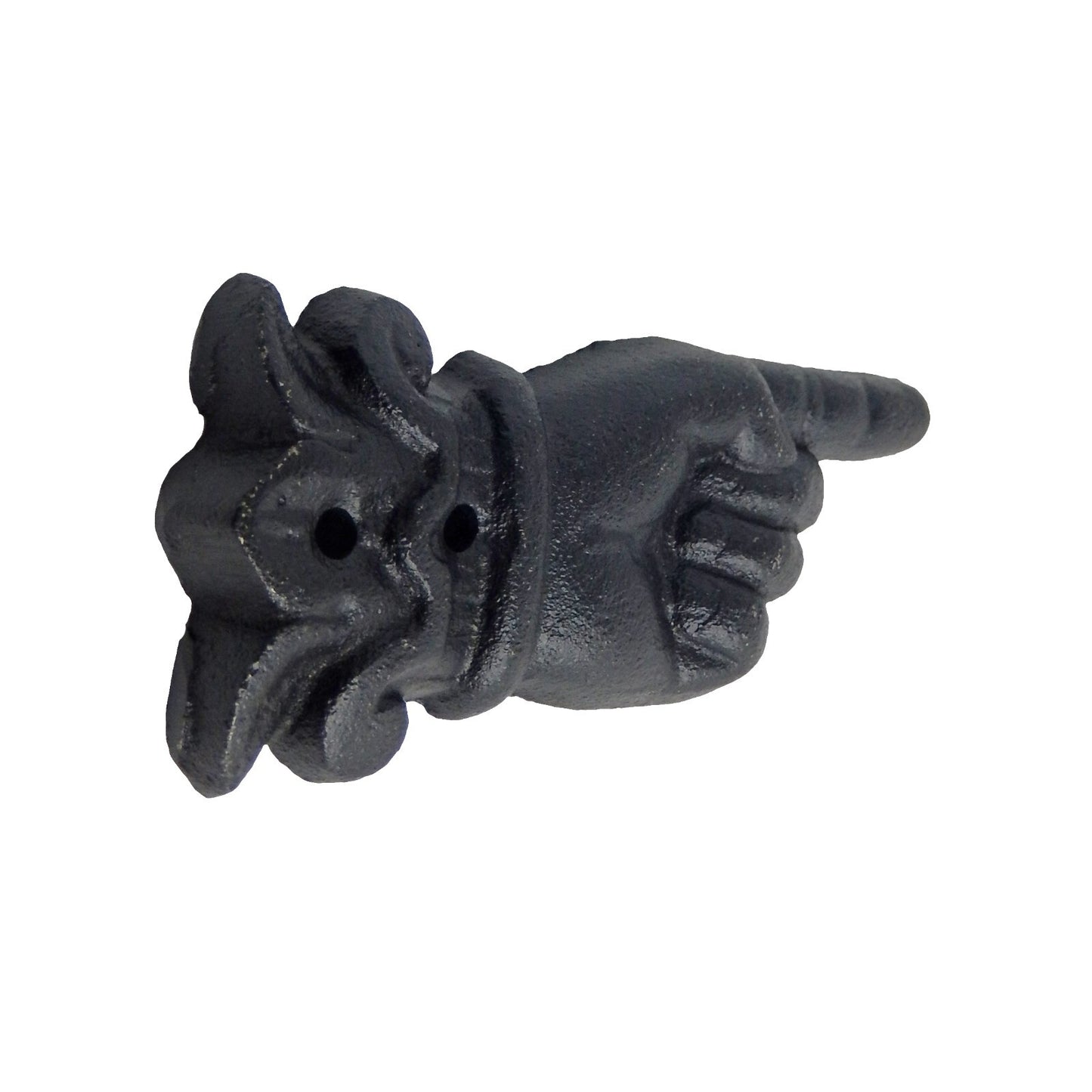 Cast Iron Directing Hand Pointing Finger To The Right Metal Wall Decor 5 inch