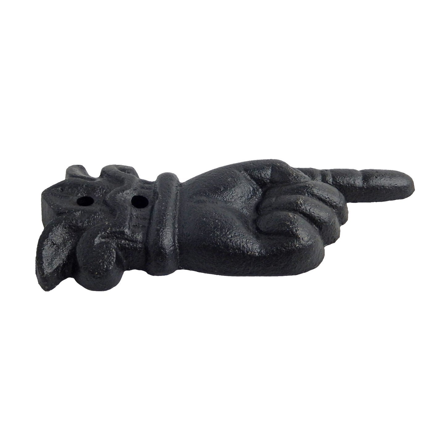 Cast Iron Directing Hand Pointing Finger To The Right Metal Wall Decor 5 inch