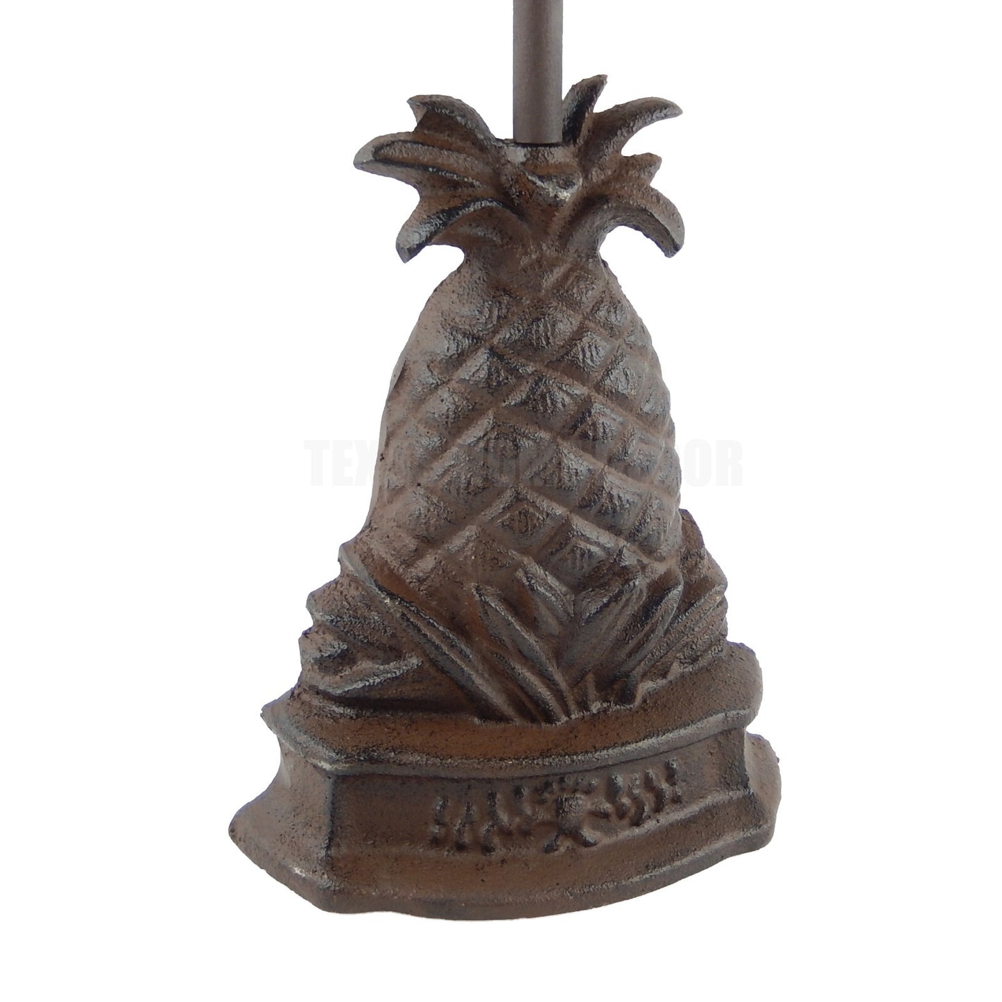 Pineapple Doorstop Porter with Handle Heavy Duty Cast Iron Antique Style Brown