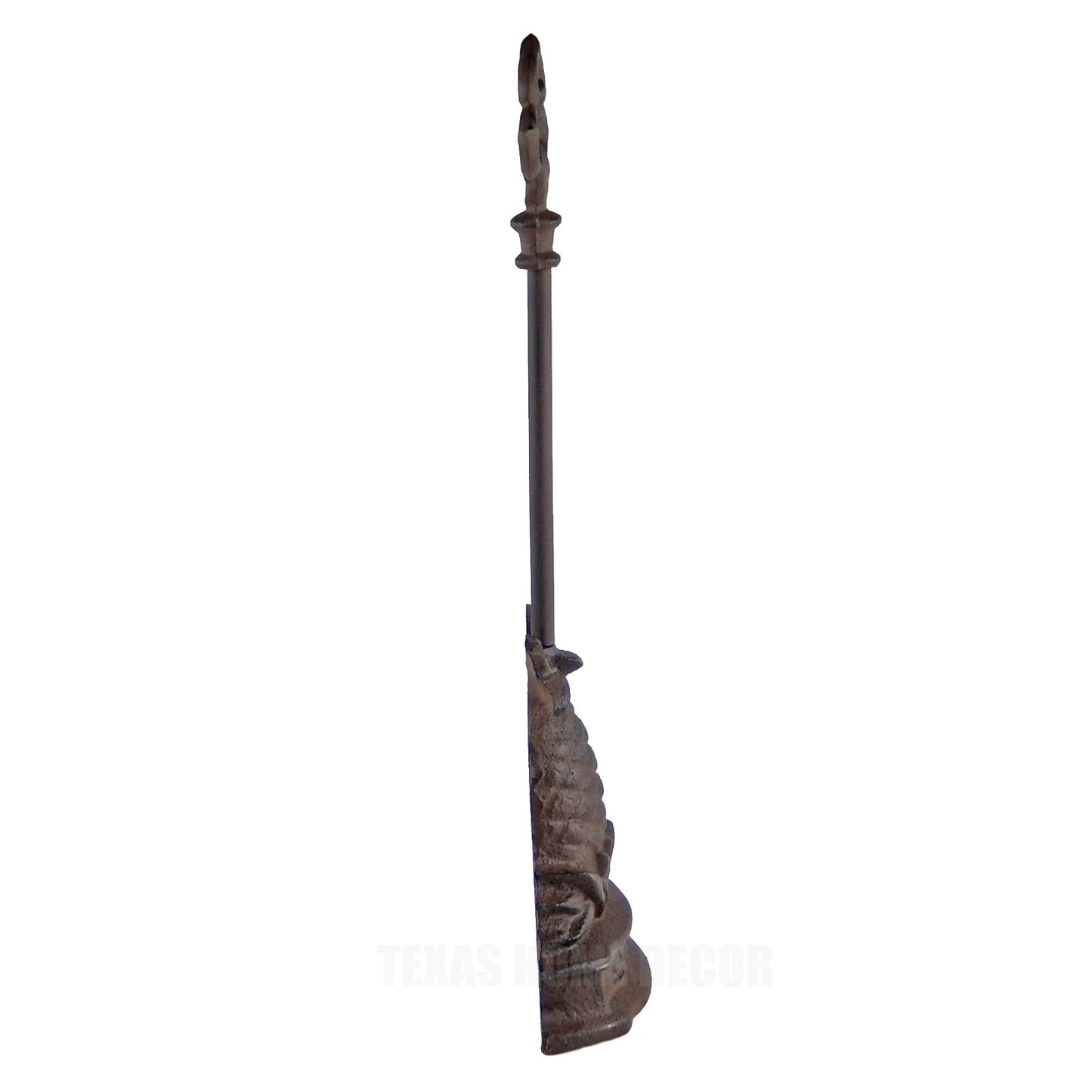 Pineapple Doorstop Porter with Handle Heavy Duty Cast Iron Antique Style Brown