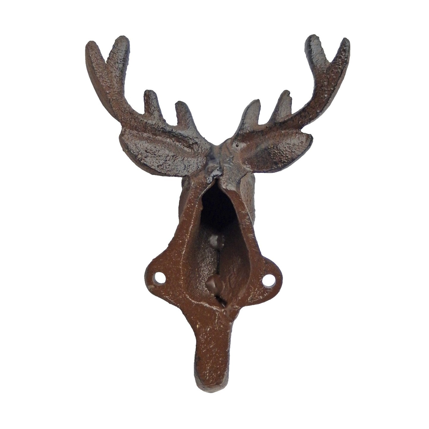 Deer Antler Cast Iron Wall Hook Key Towel Coat Hanger Rustic Cabin & Lodge Decor
