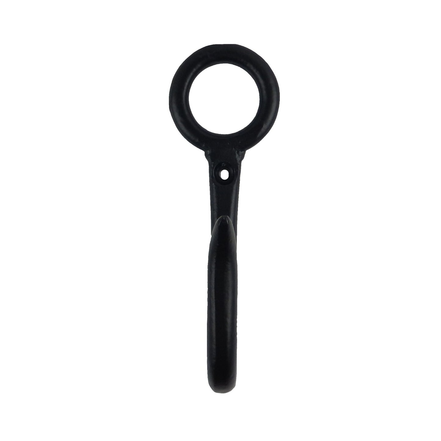 Matte Black Metal Fishing Eye Wall Hook Key Towel Coat Dog Leash Hanger 5 inch