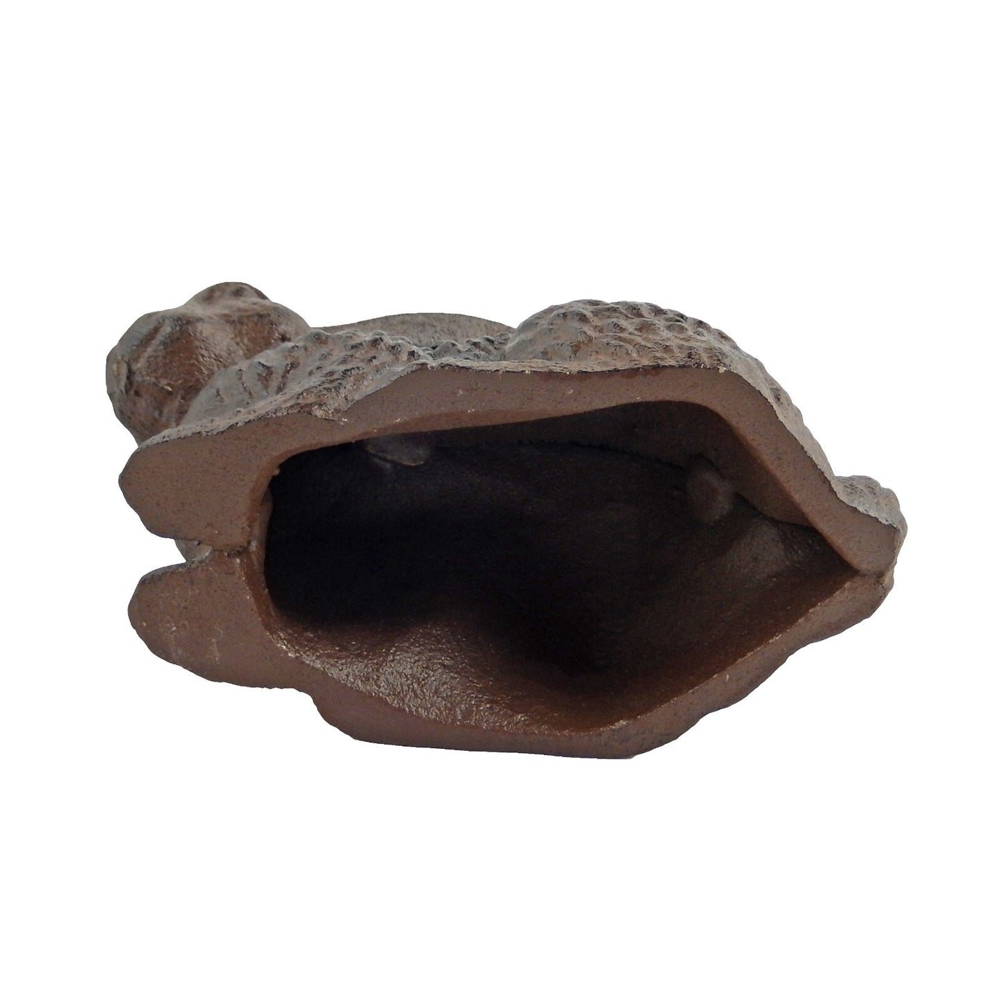 Metal Cast Iron Bunny Rabbit Figurine Shelf Sitter Garden Yard Decor Brown