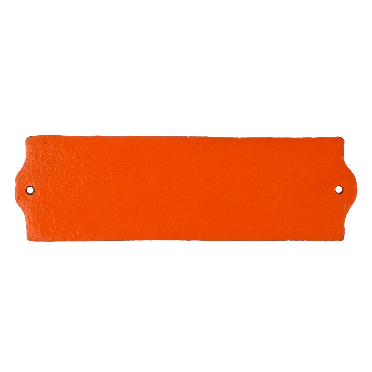 Iron Metal Happy As a Pig in Sh*t Wall Decor Sign Glossy Orange Black 7.5 inch